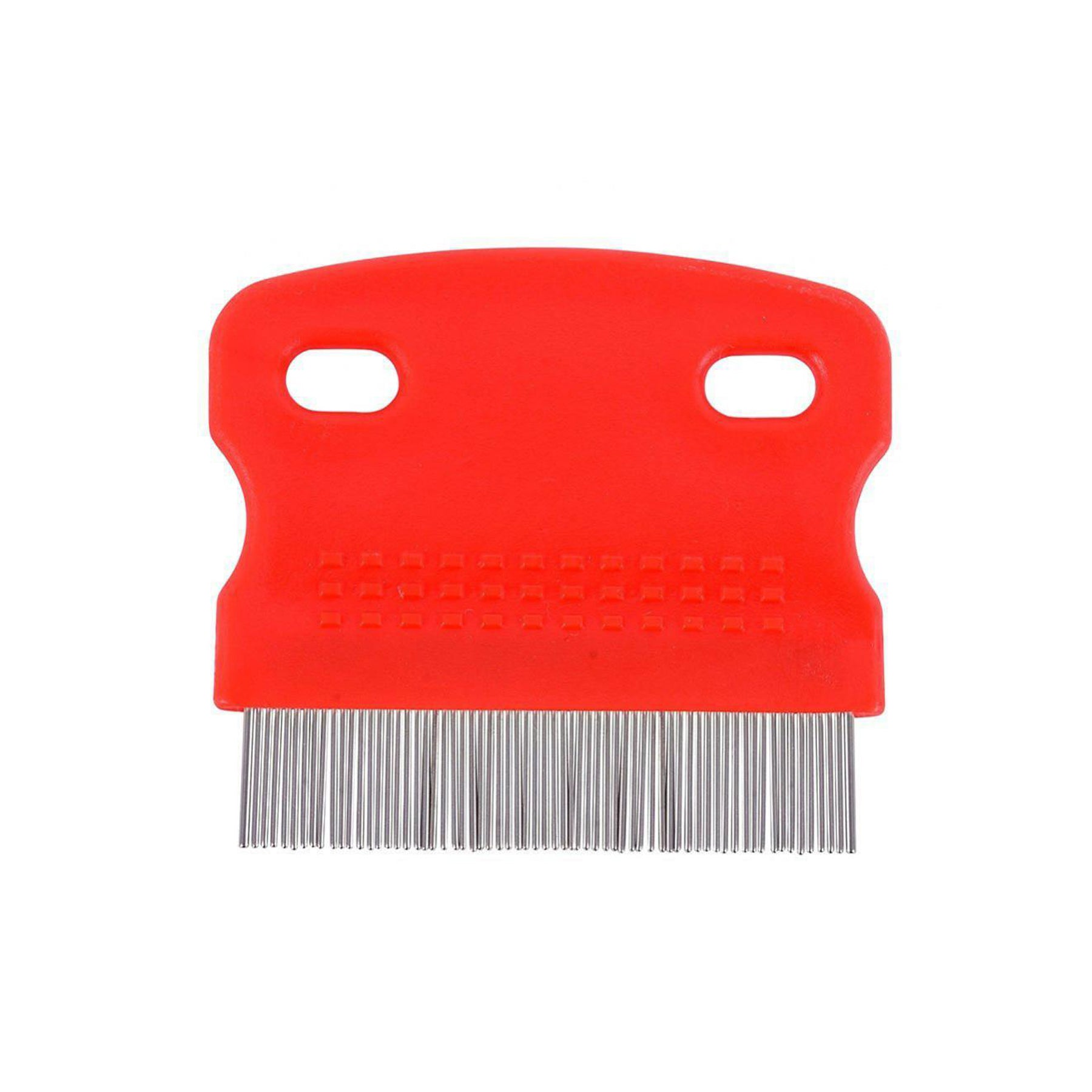 Stainless Steel Pet Grooming Comb W/ Plastic Handle