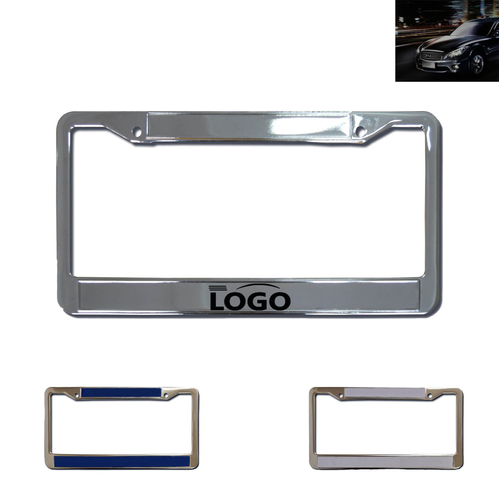 Standard Chrome Die Cast Metal License Plate Frame