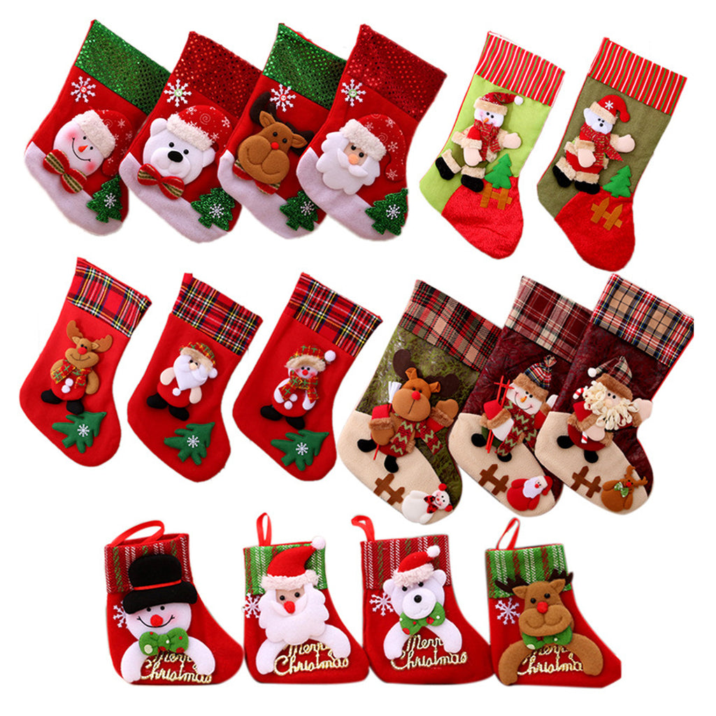 Christmas Sock Pendant Hanging Ornament Bag