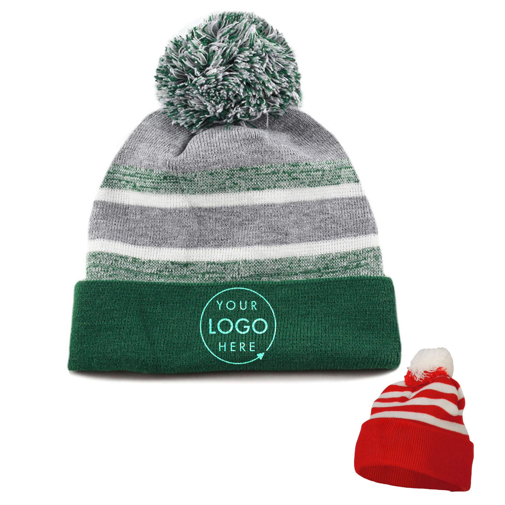 Premium Knitted Pom Pom Beanie Hat
