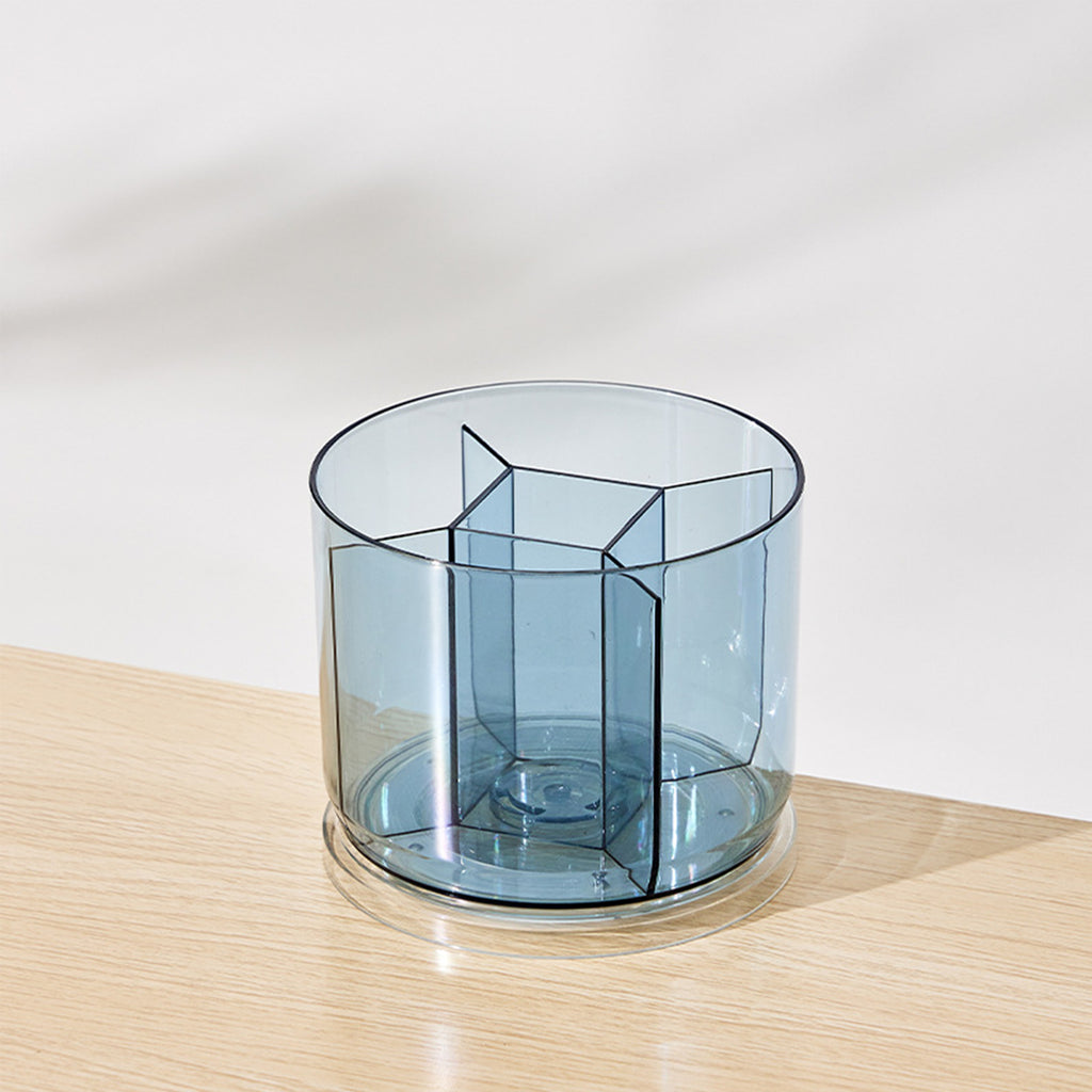 Office Desktop Rotating Transparent Pen Holder