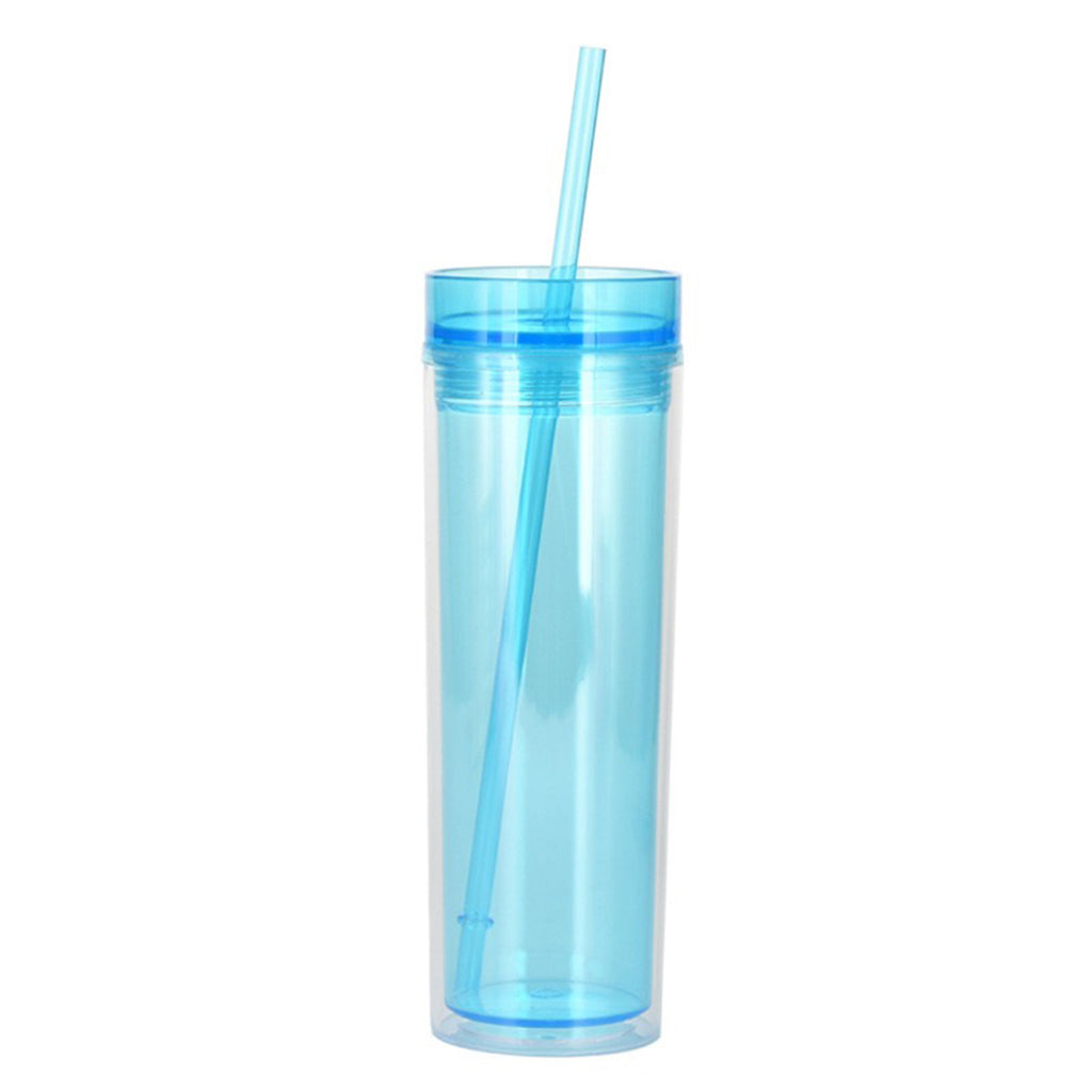 Double Layer Acrylic Transparent Straw Cup