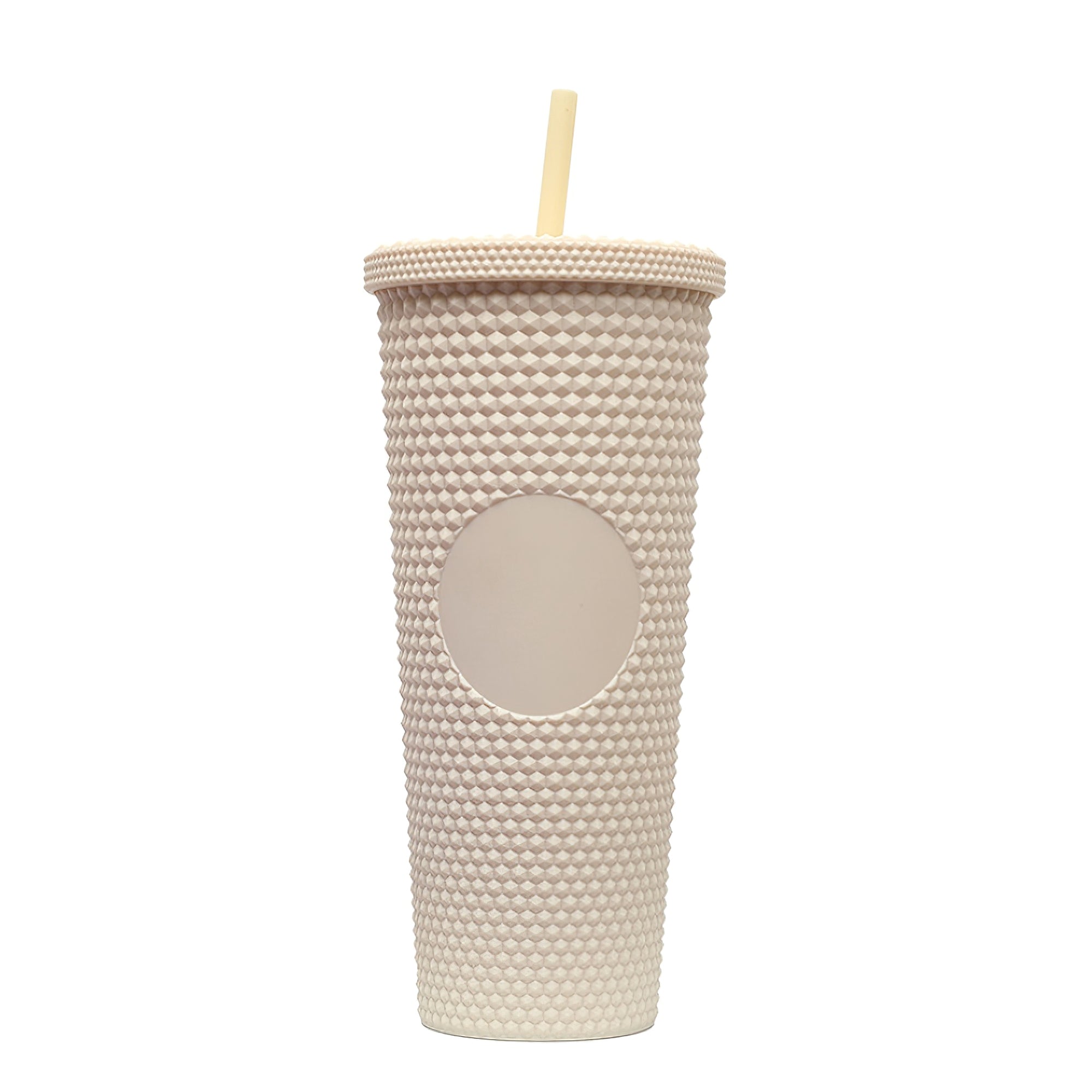 24 oz Studded Tumbler With Straw And Lid Double Walled Mug
