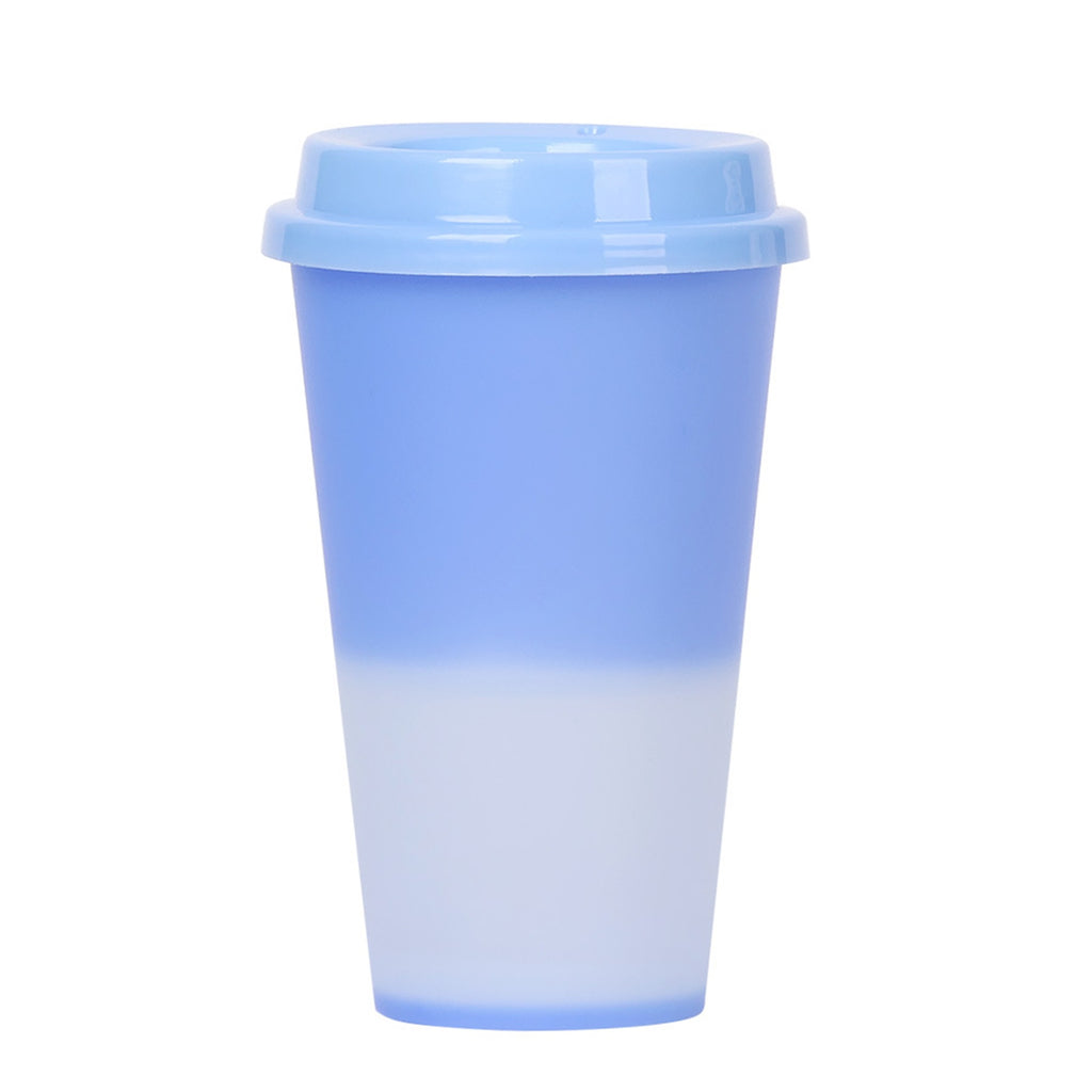 5 Pack Color Changing Cups 17 oz Plastic Cups with Lids