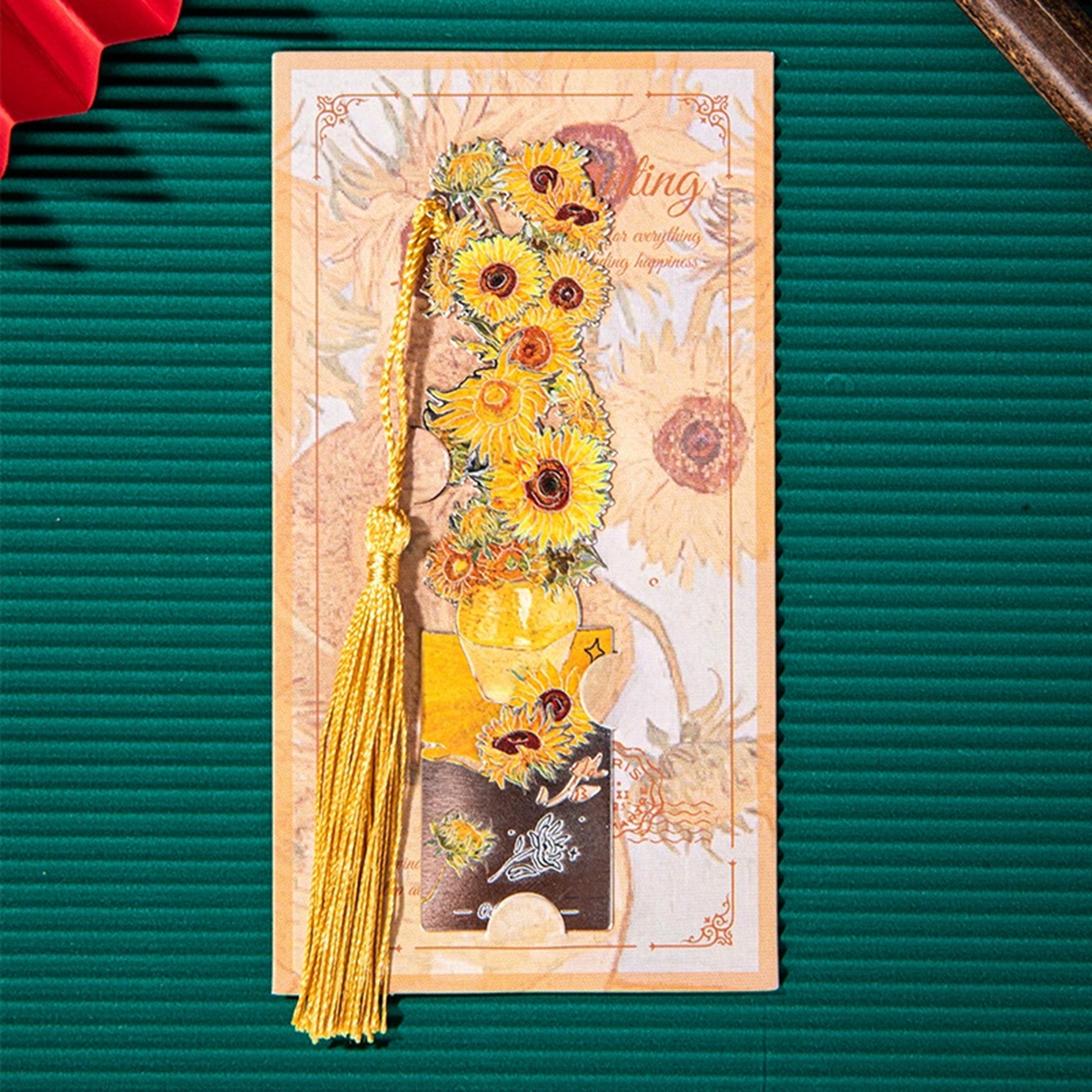 Metallic Oil Painting Bookmark