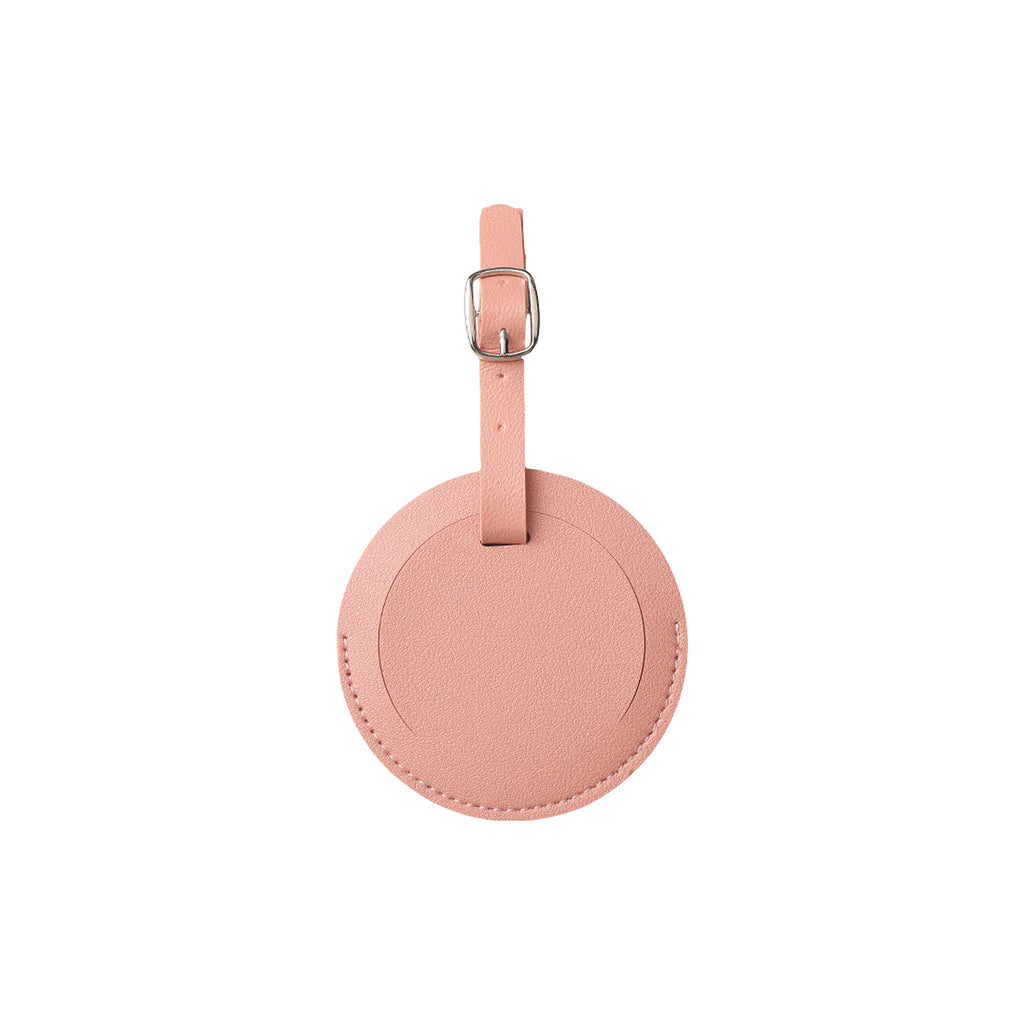 Premium Faux Leather Round Baggage ID Tag