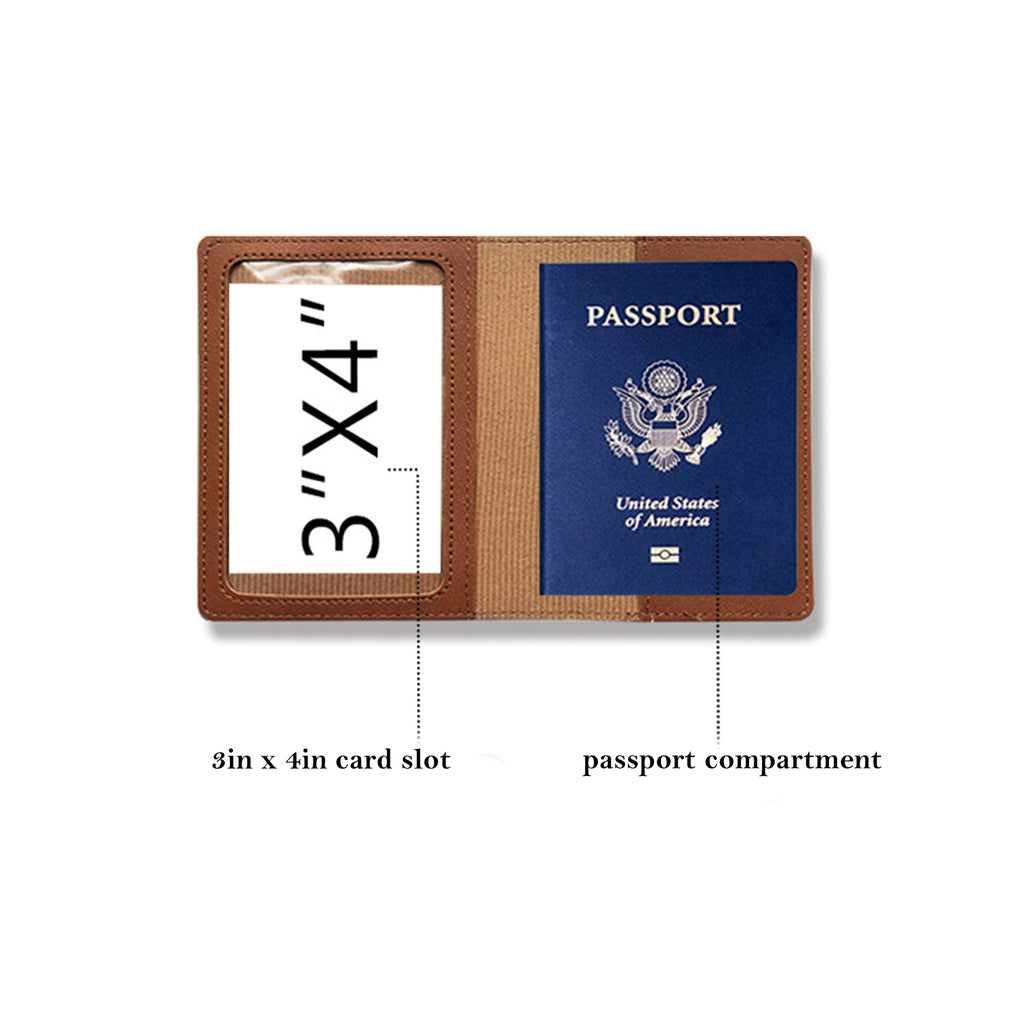 PU Leather Luggage Tag & Passport Cover Set