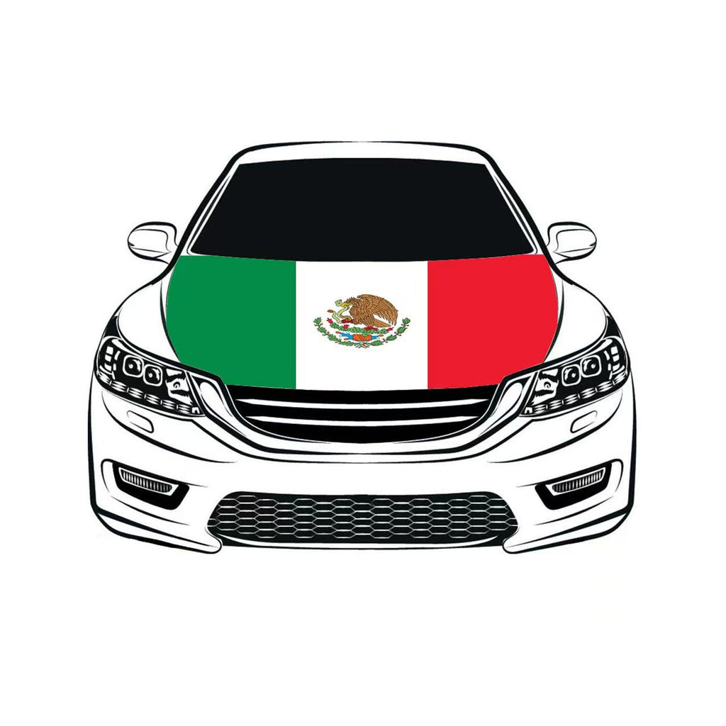 Flag Car Hood Cover
