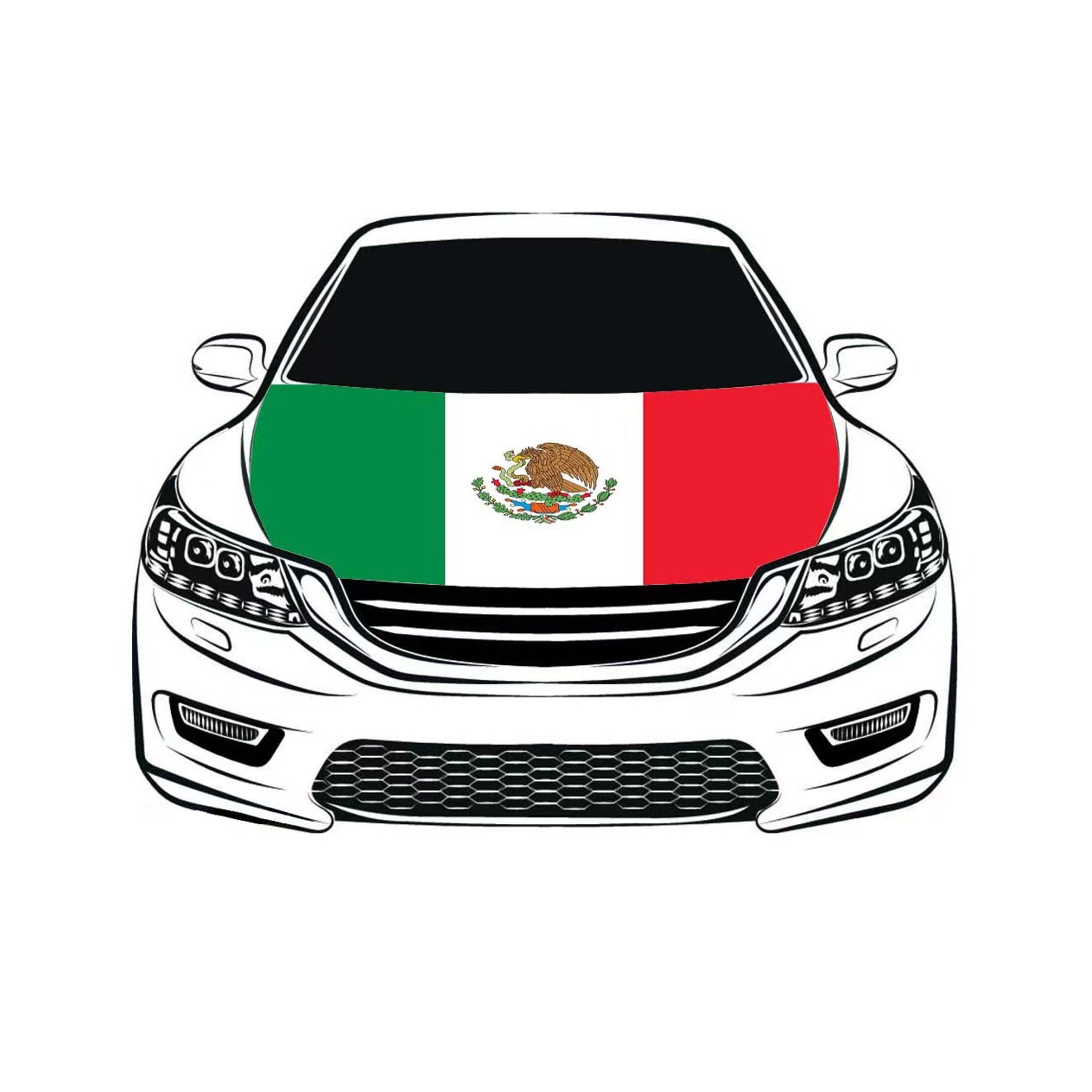 Flag Car Hood Cover