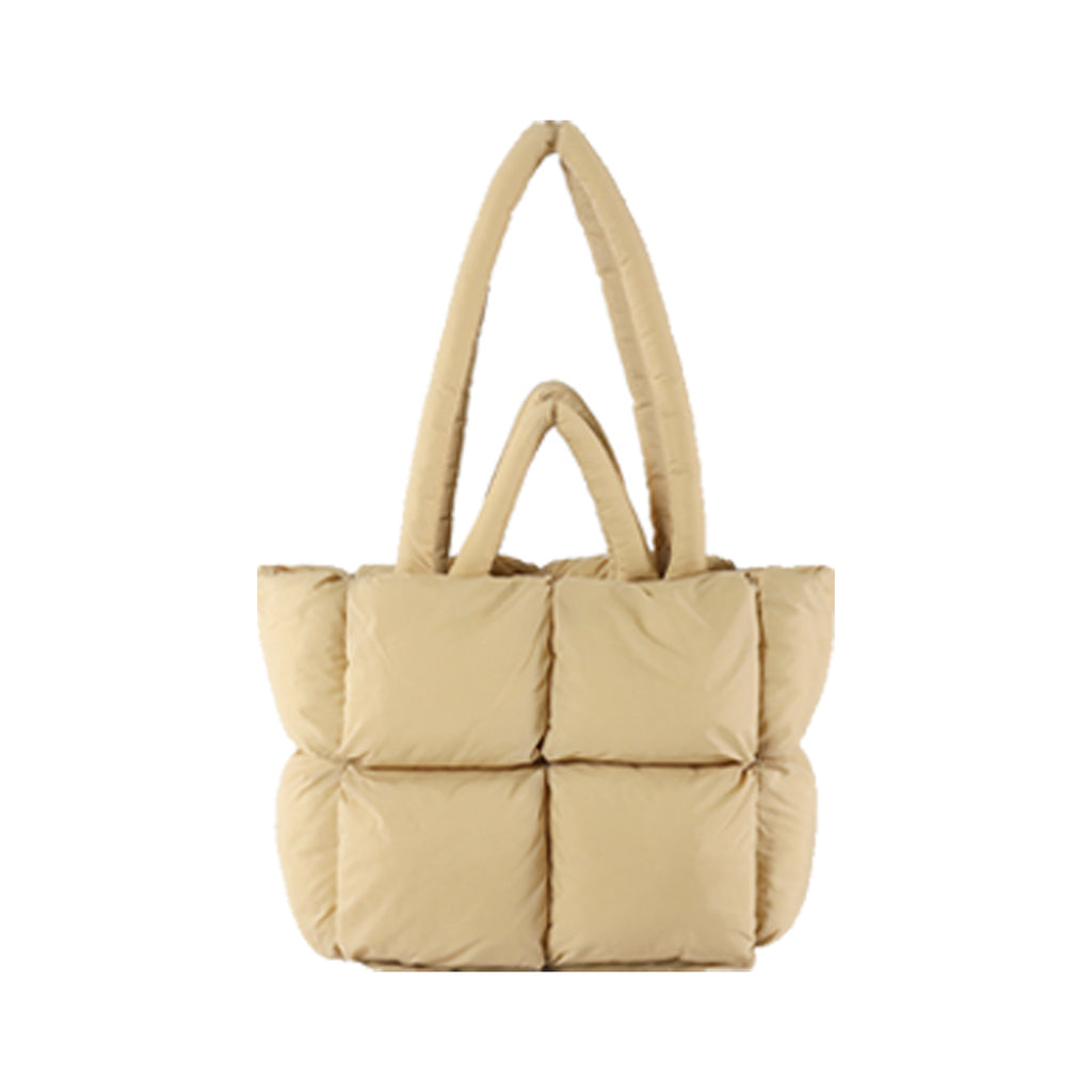 Large Quilted Puffy Handbag