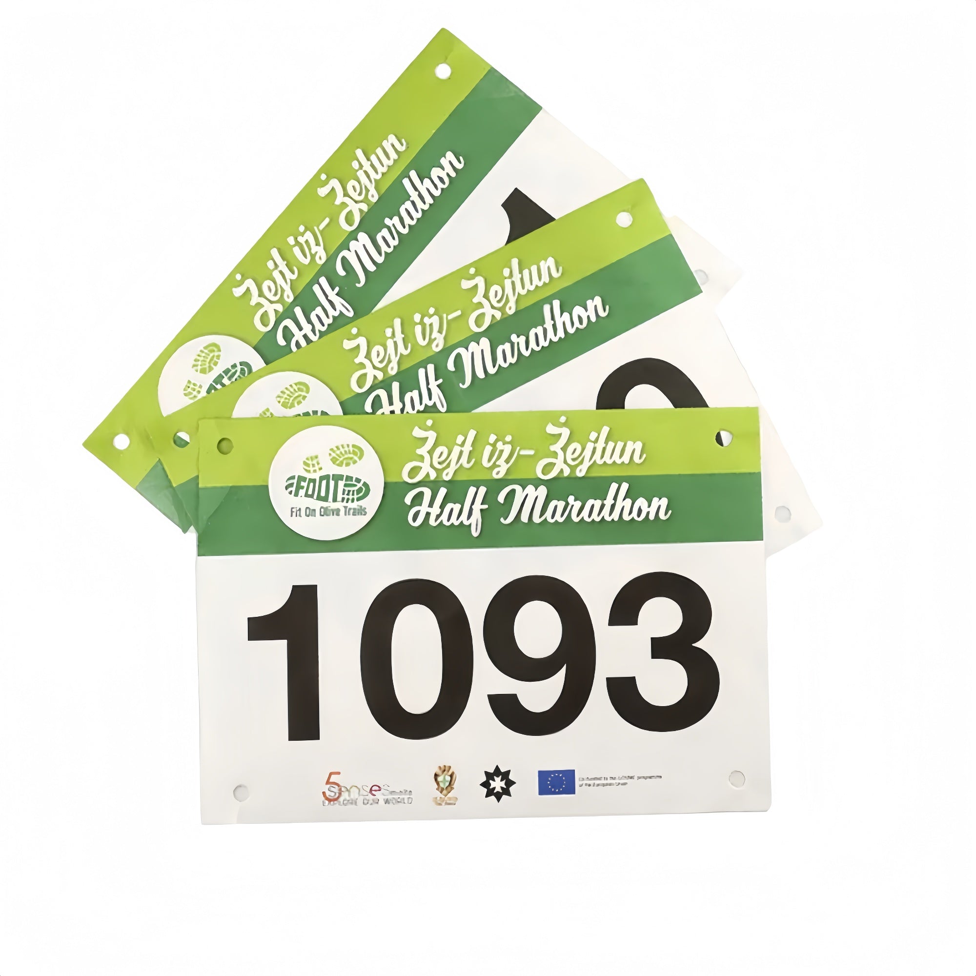 Customized Sports Event Race Bibs with Four Holes at The Four Corners And Wear Resistant Features