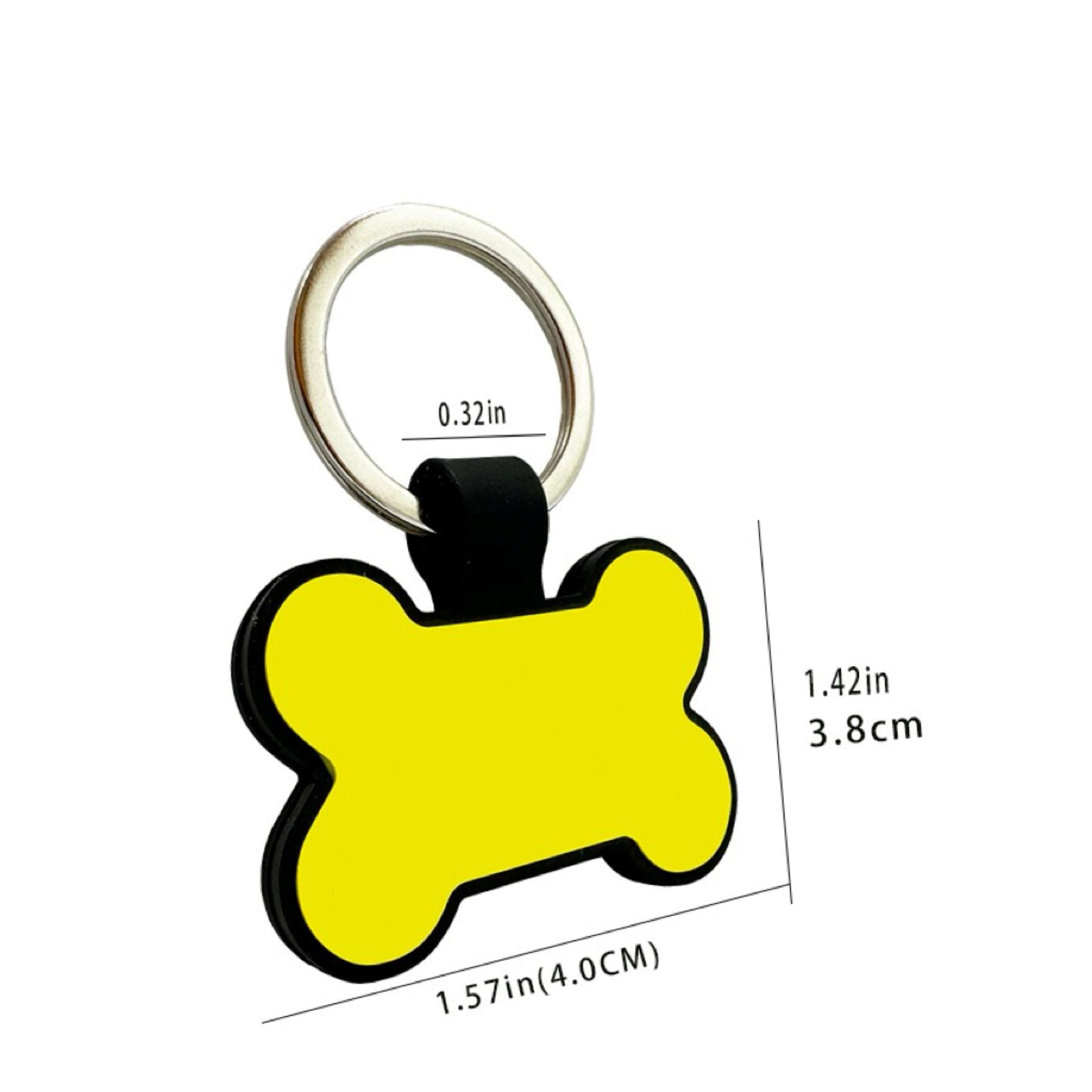 Bone Shaped Silicone Dog Tag