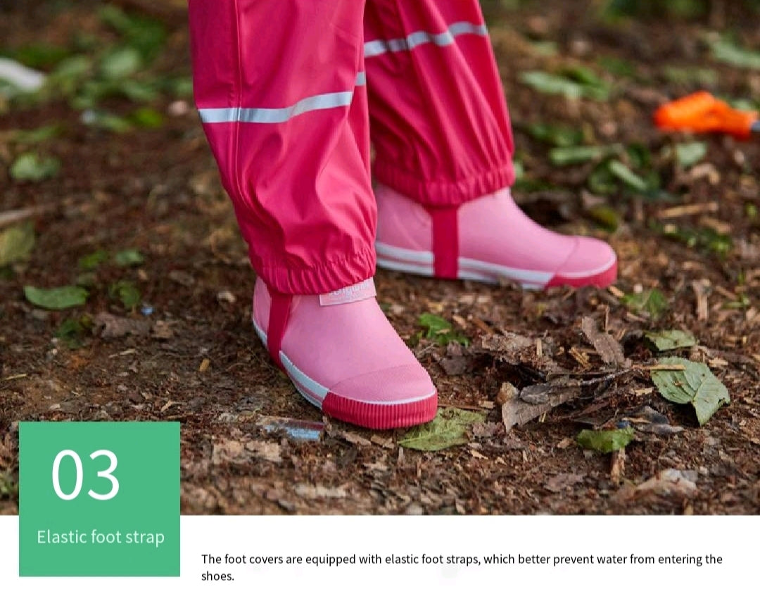 2T - 5T Kids Waterproof Overalls With Reflective Strips