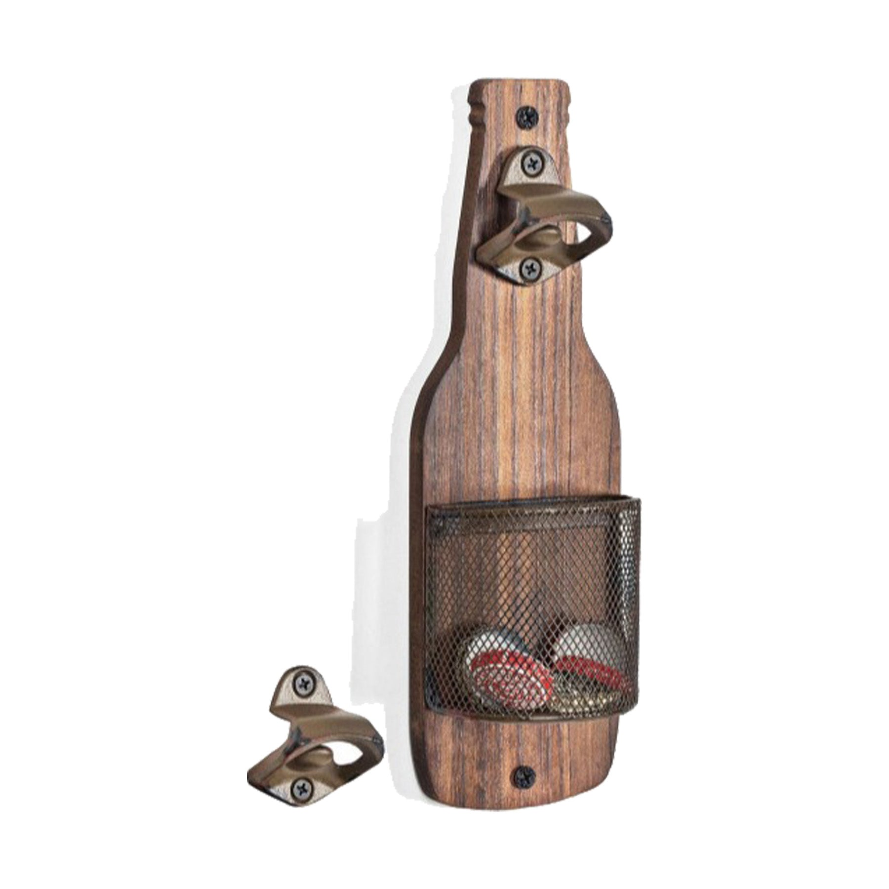 Magnetic Wooden Wall Mounted Bottle Opener