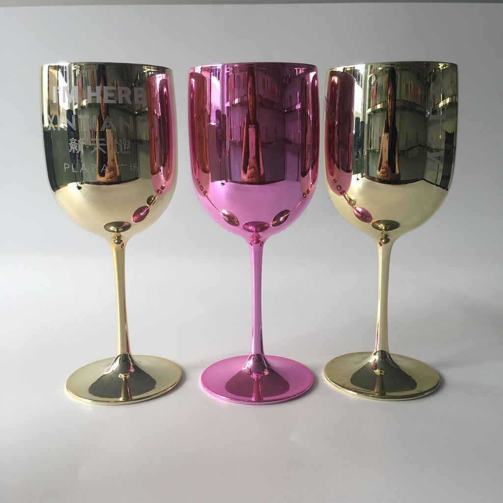 Plastic Stemmed Wine Glass
