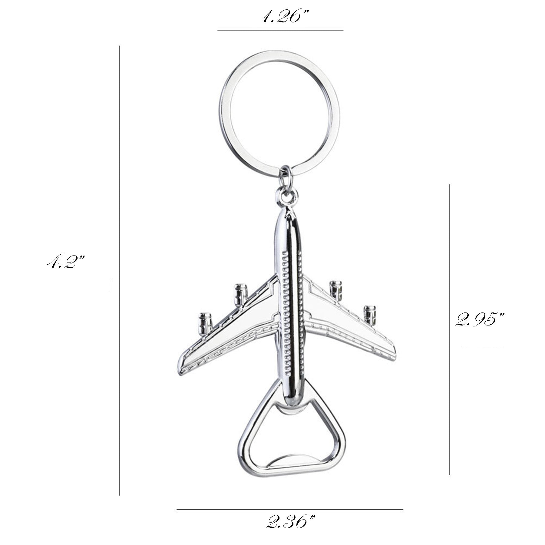 Airplane Keychain Beer Opener