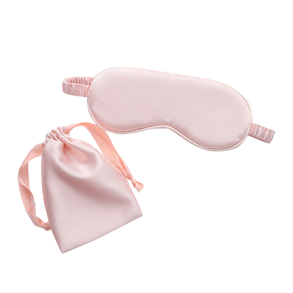 Imitation Silk Storage Eye Mask Cloth Bag Two-Piece Set