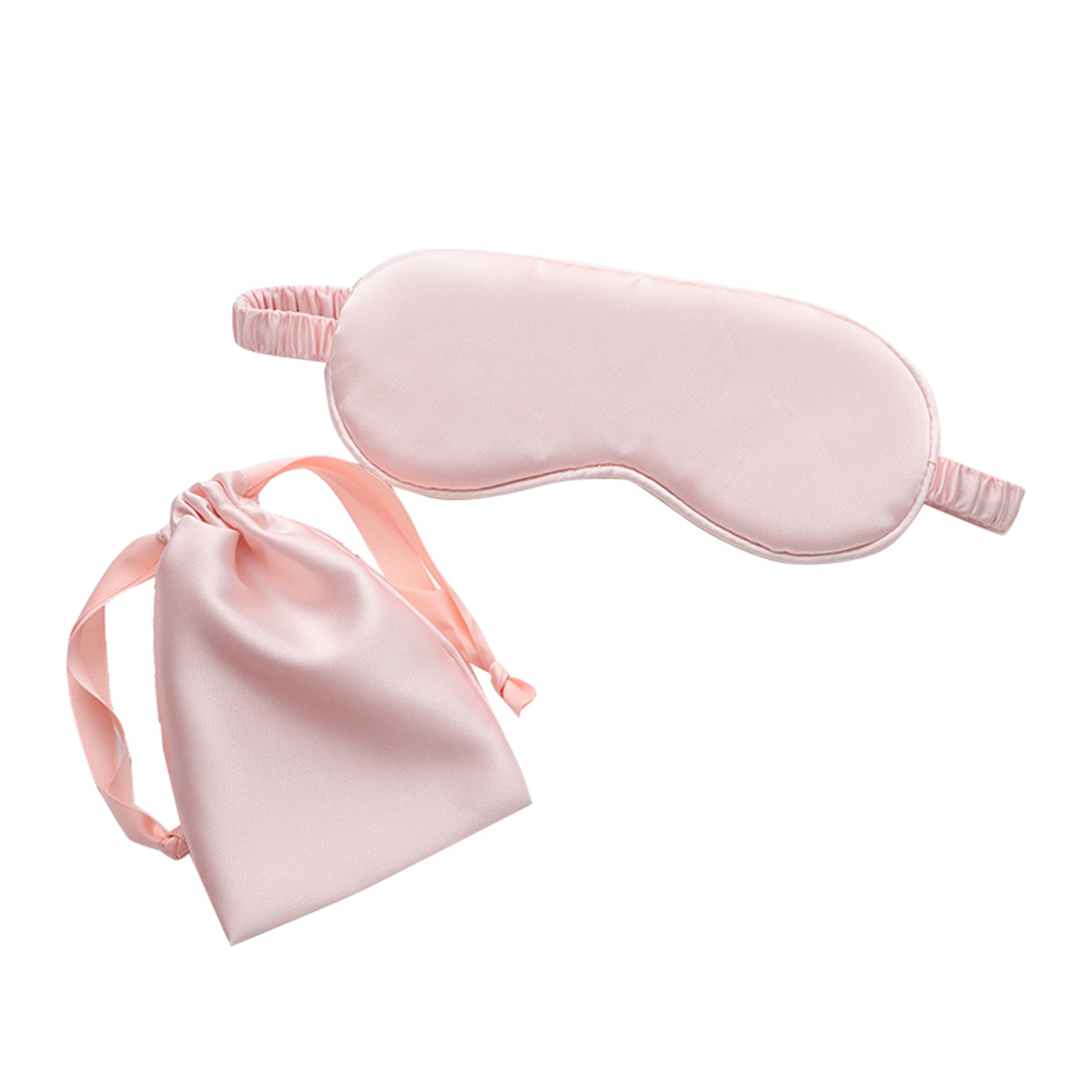 Imitation Silk Storage Eye Mask Cloth Bag Two-Piece Set