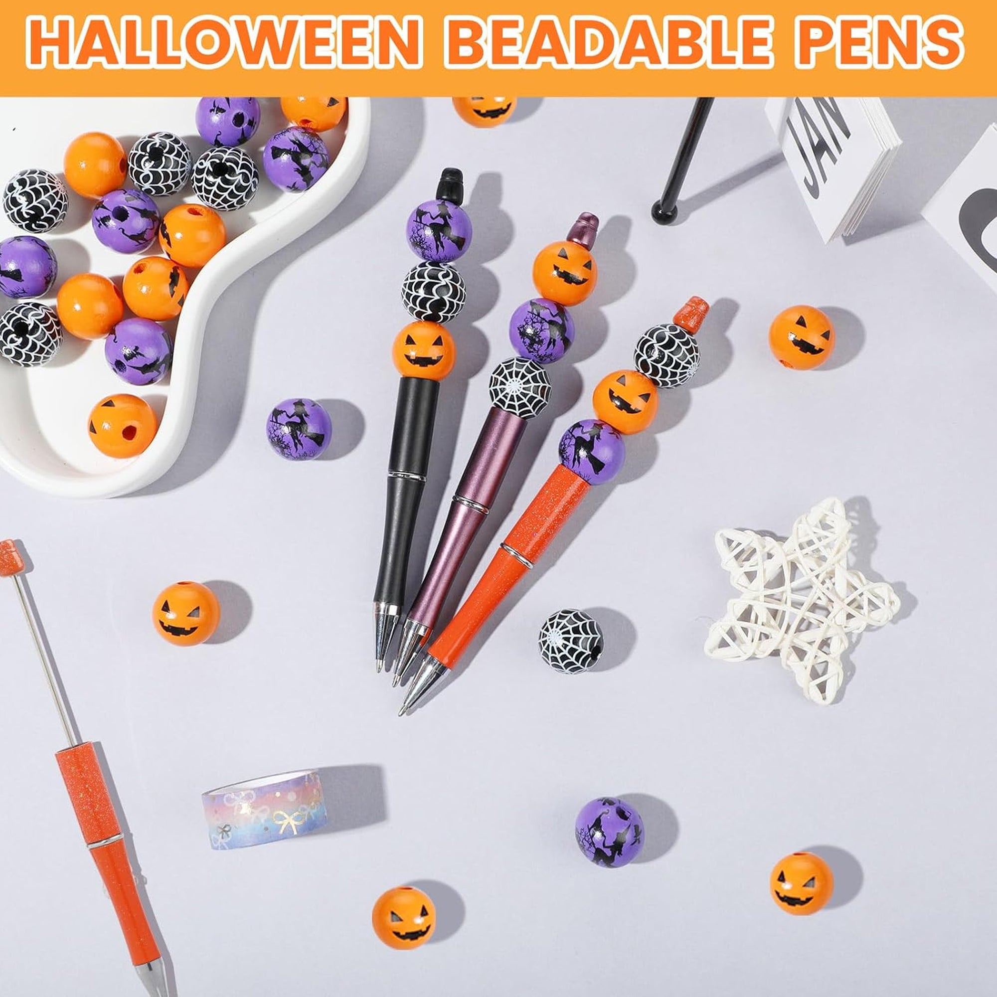 Halloween Beadable Pens