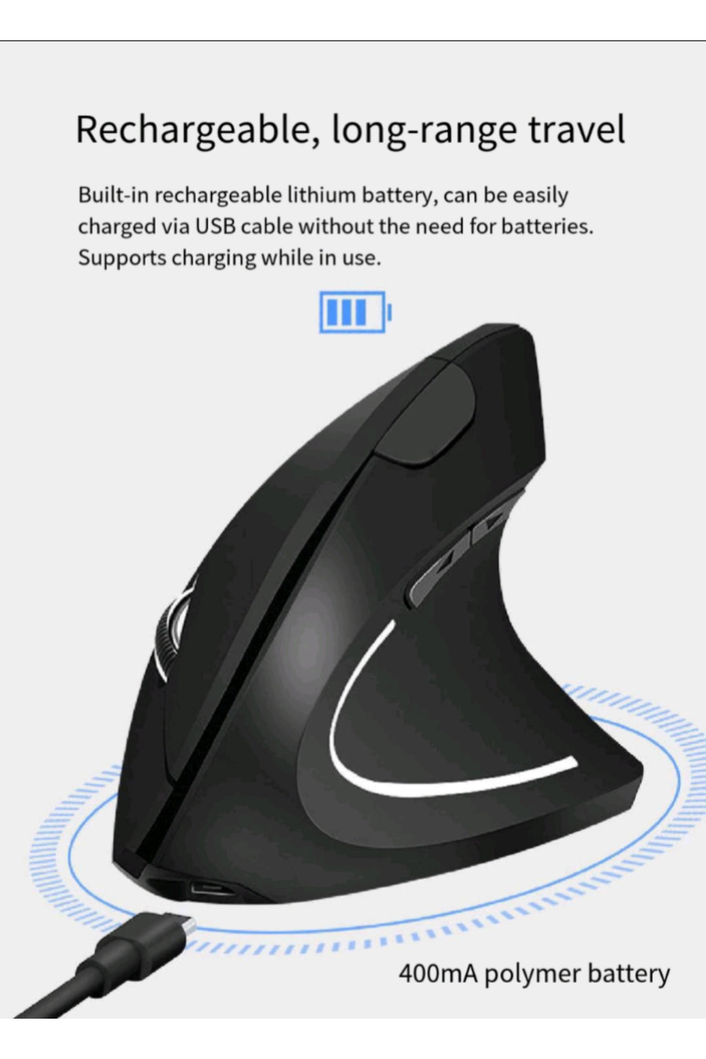 Wireless 2.4G Vertical Mouse