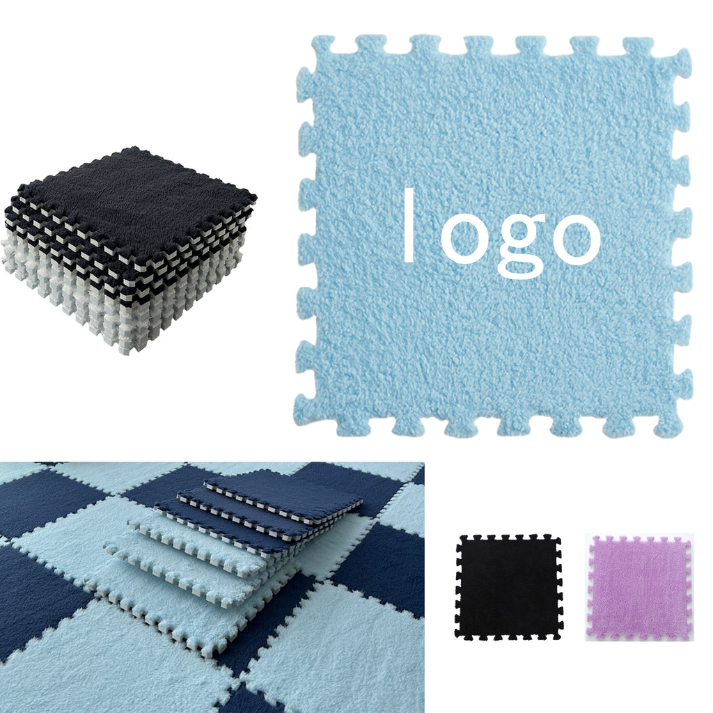 Foam Plush Patchwork Carpet