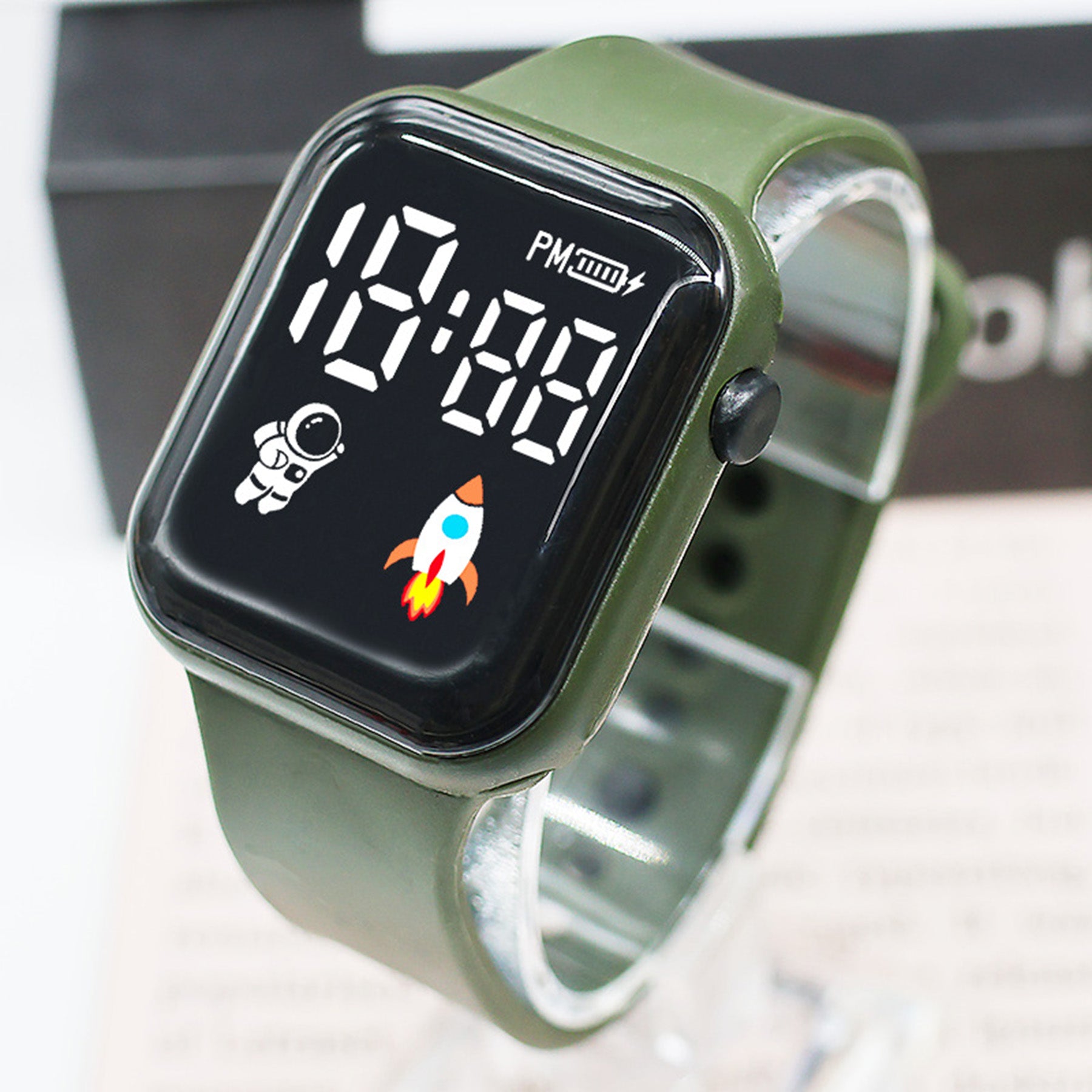 LED Cube Electronic Watch