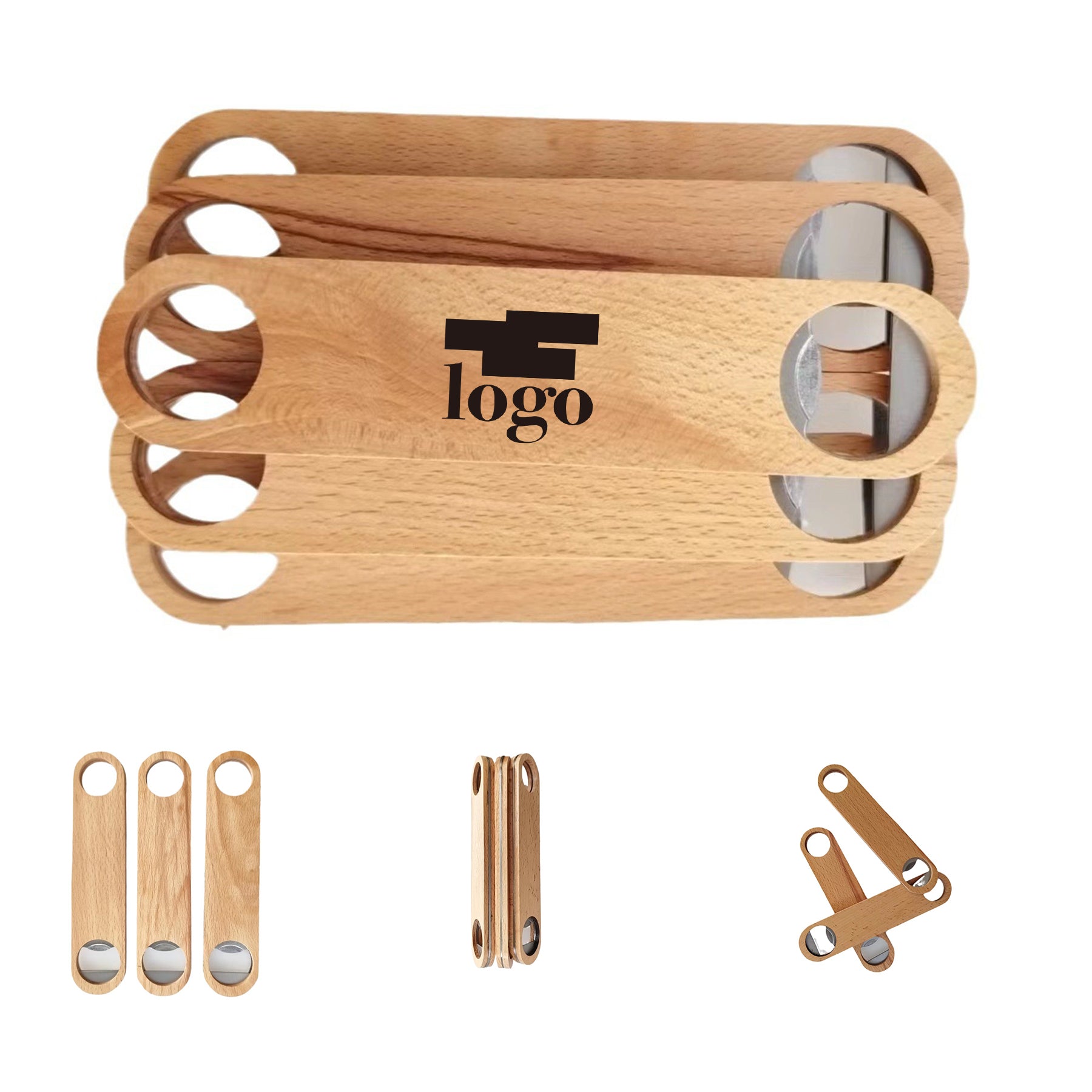 Stainless Steel Wooden Long Bottle Opener