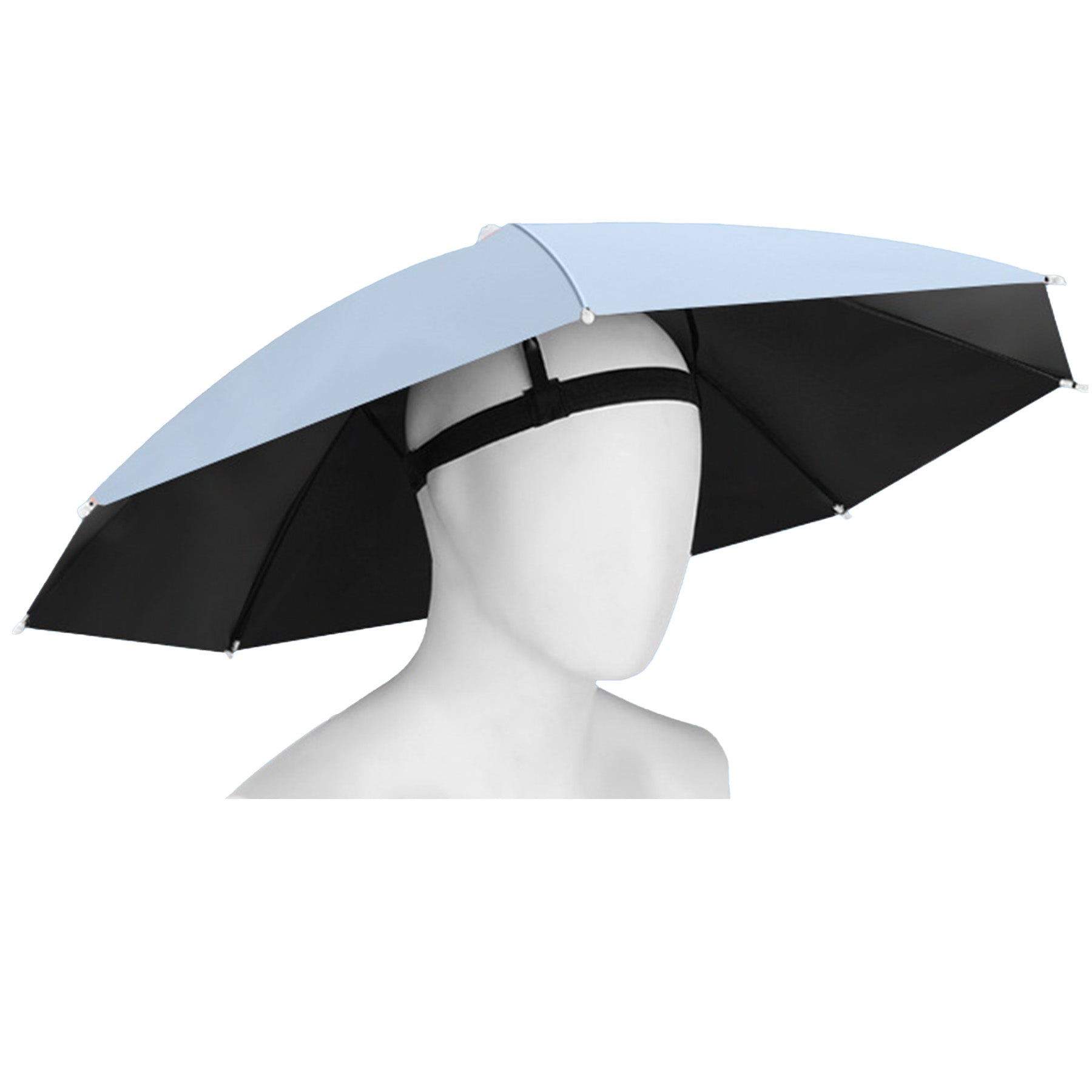 Outdoor Folding Fishing Large Headwear Umbrella Hat