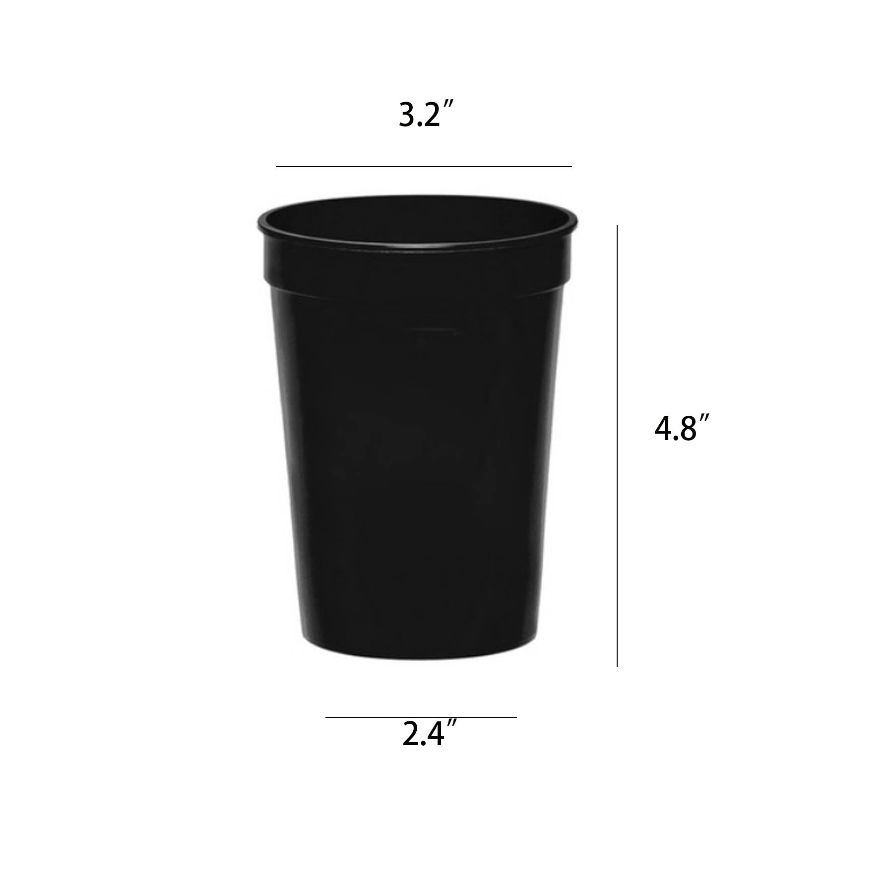 12 oz. Stadium Cup w/ Custom Imprint Recyclable Stadium Cups
