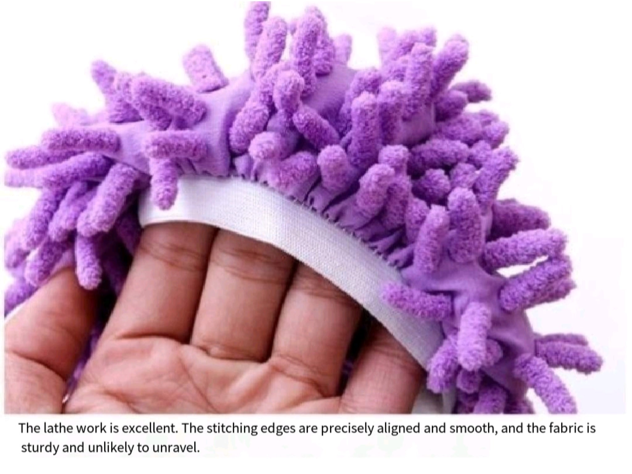Machine Washable Chenille Mop Slippers House Cleaning