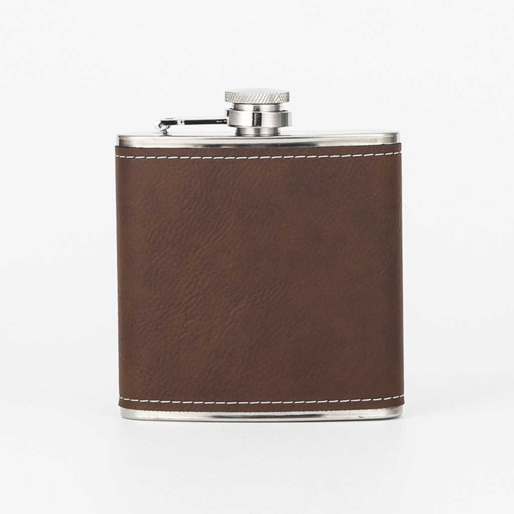 Leather Portable Outdoor Hip Flask