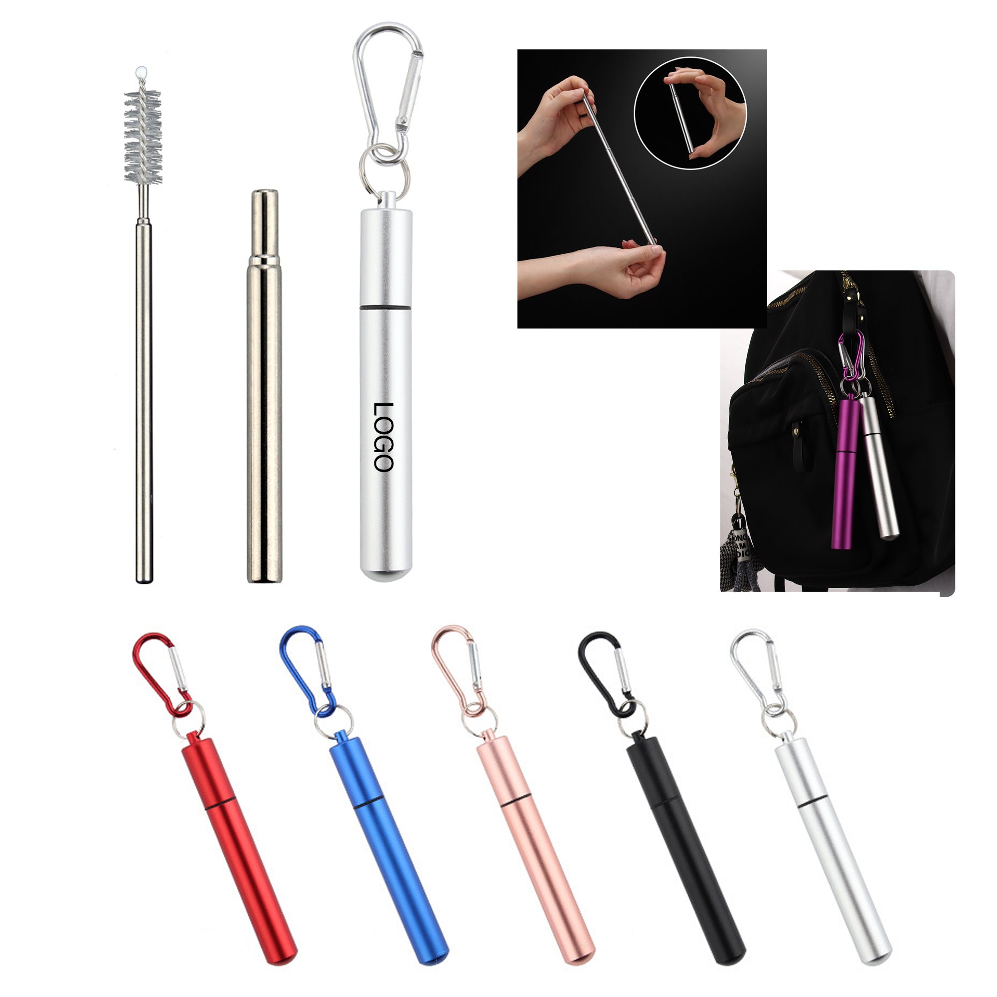 Collapsible Stainless Steel Straw