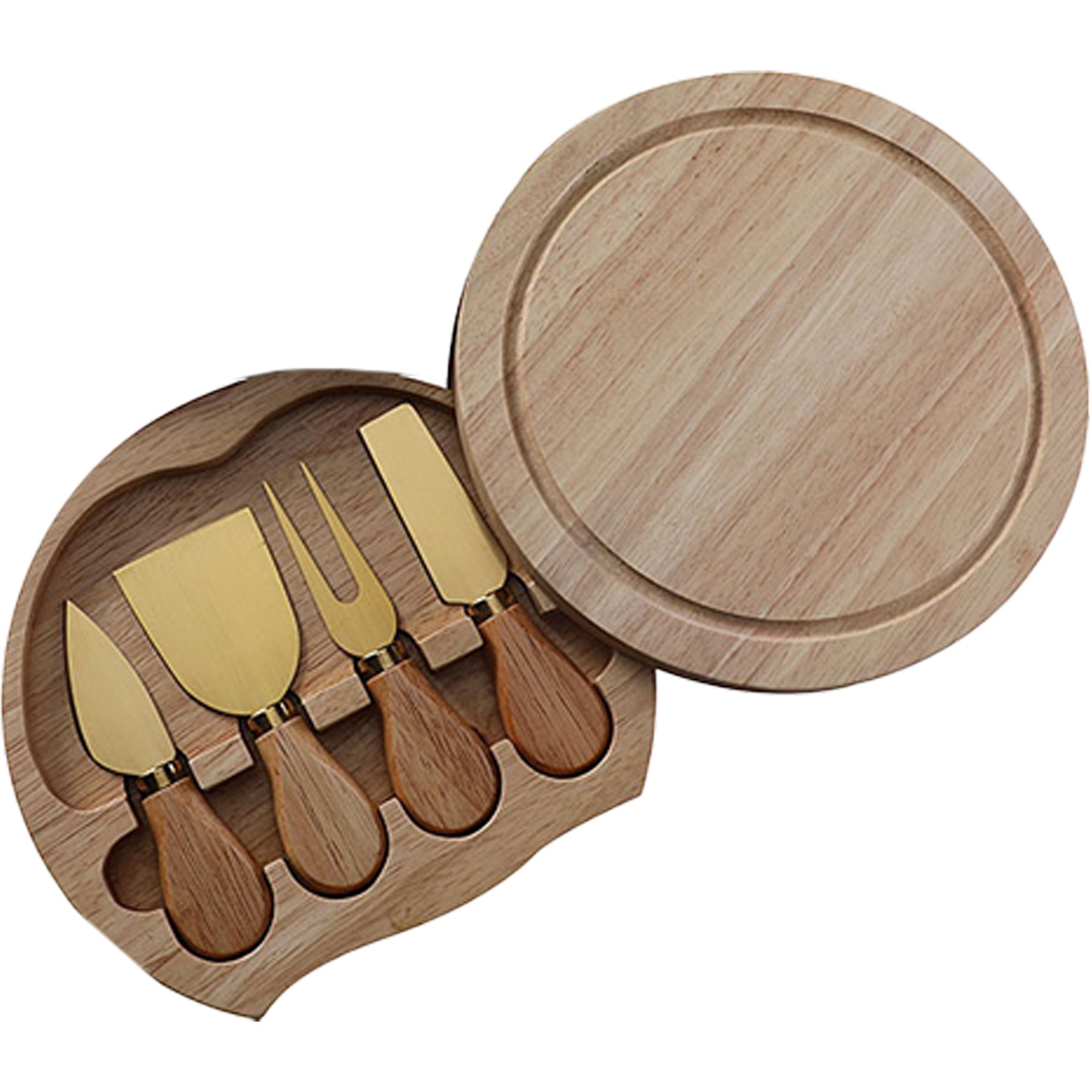 Mini Bamboo Cheese Board Knife Set