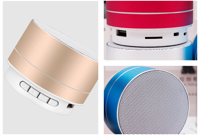 Round Mini Metal Wireless Bluetooth Speaker