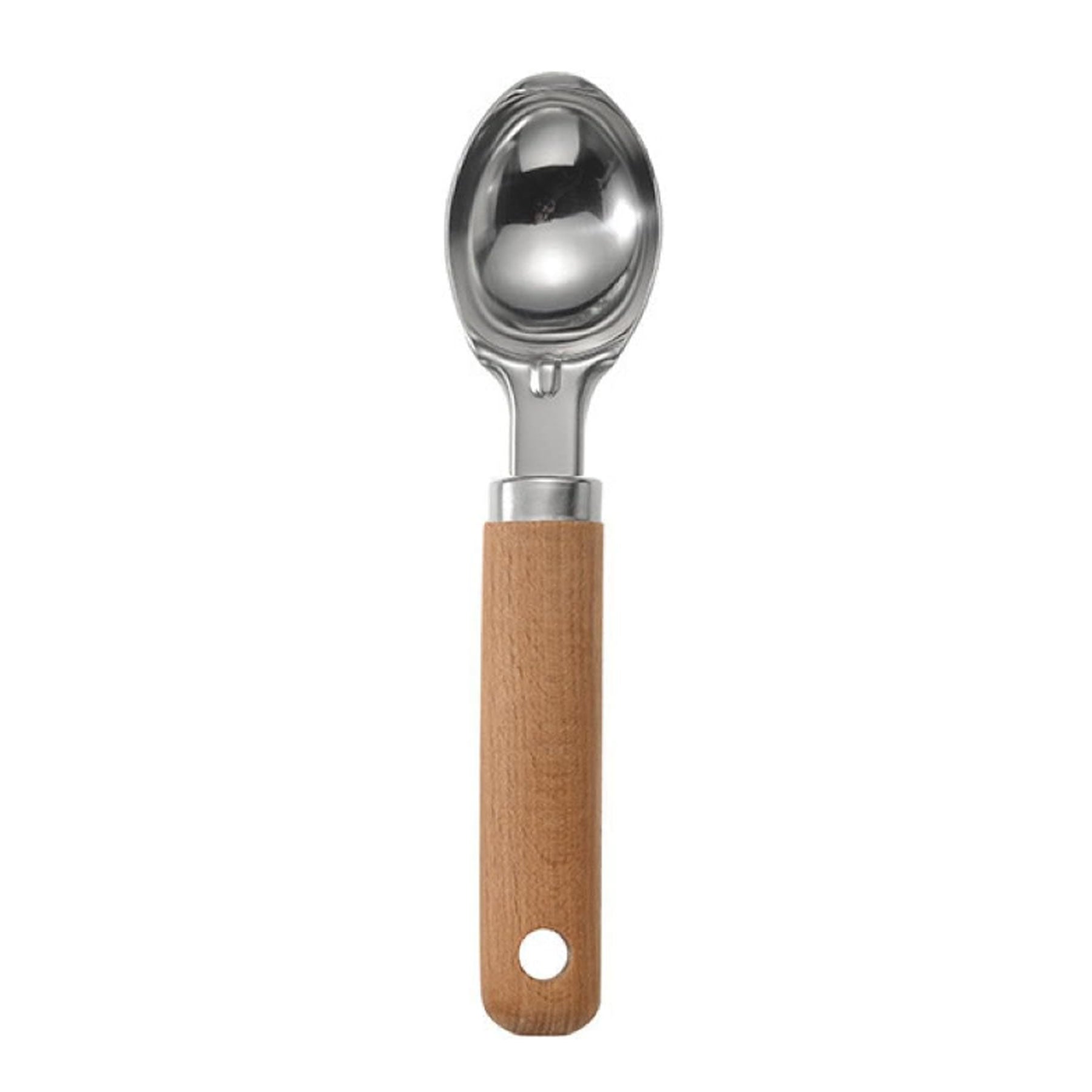Wooden Handle Ice Cream Scoop