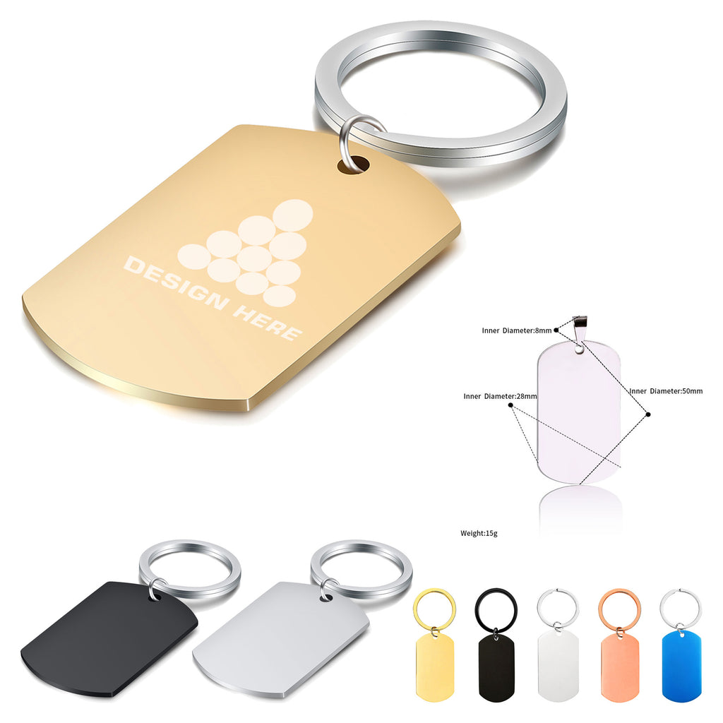 Customizable Aluminum Keychain