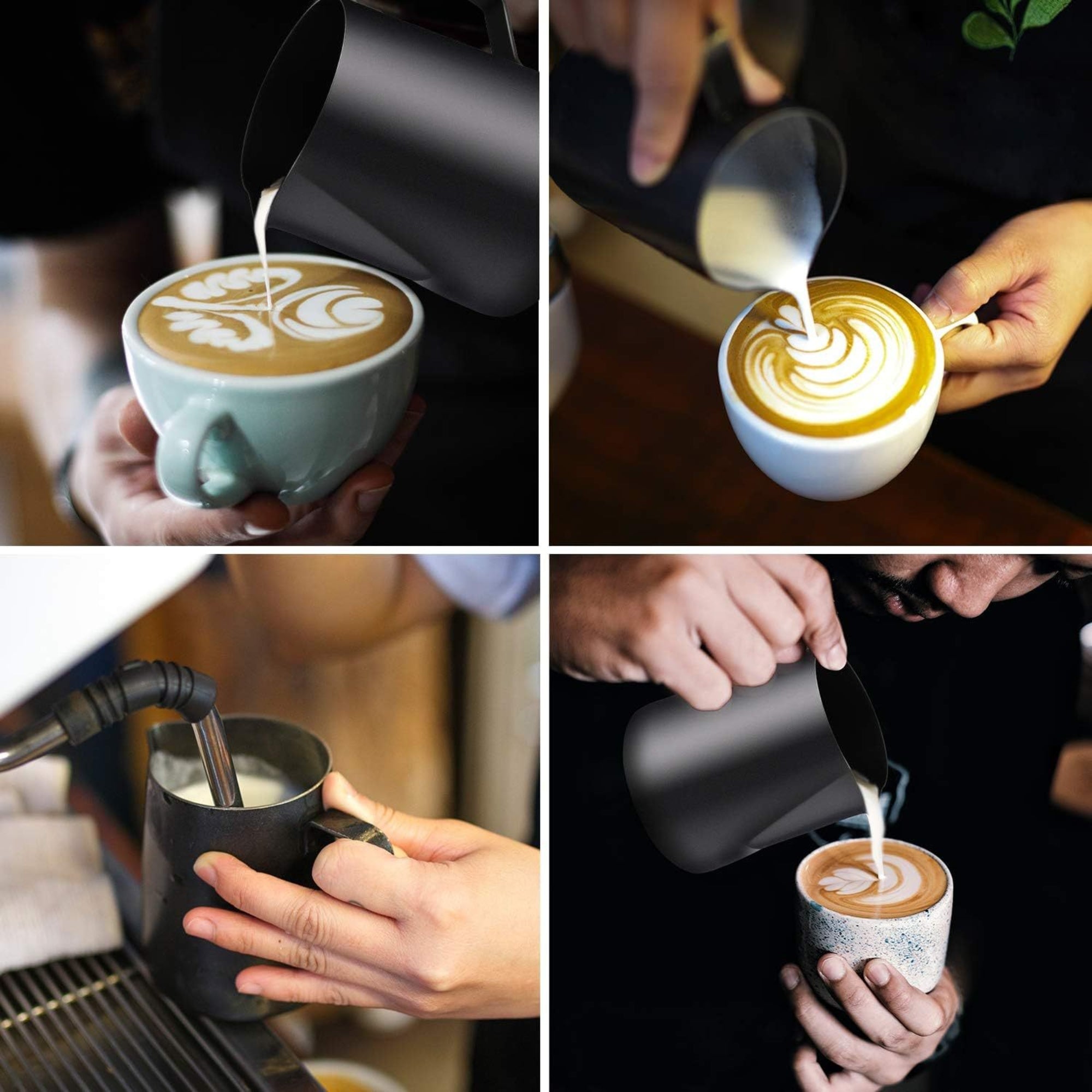 304 Stainless Steel Teflon Coffee Latte Art Pitcher