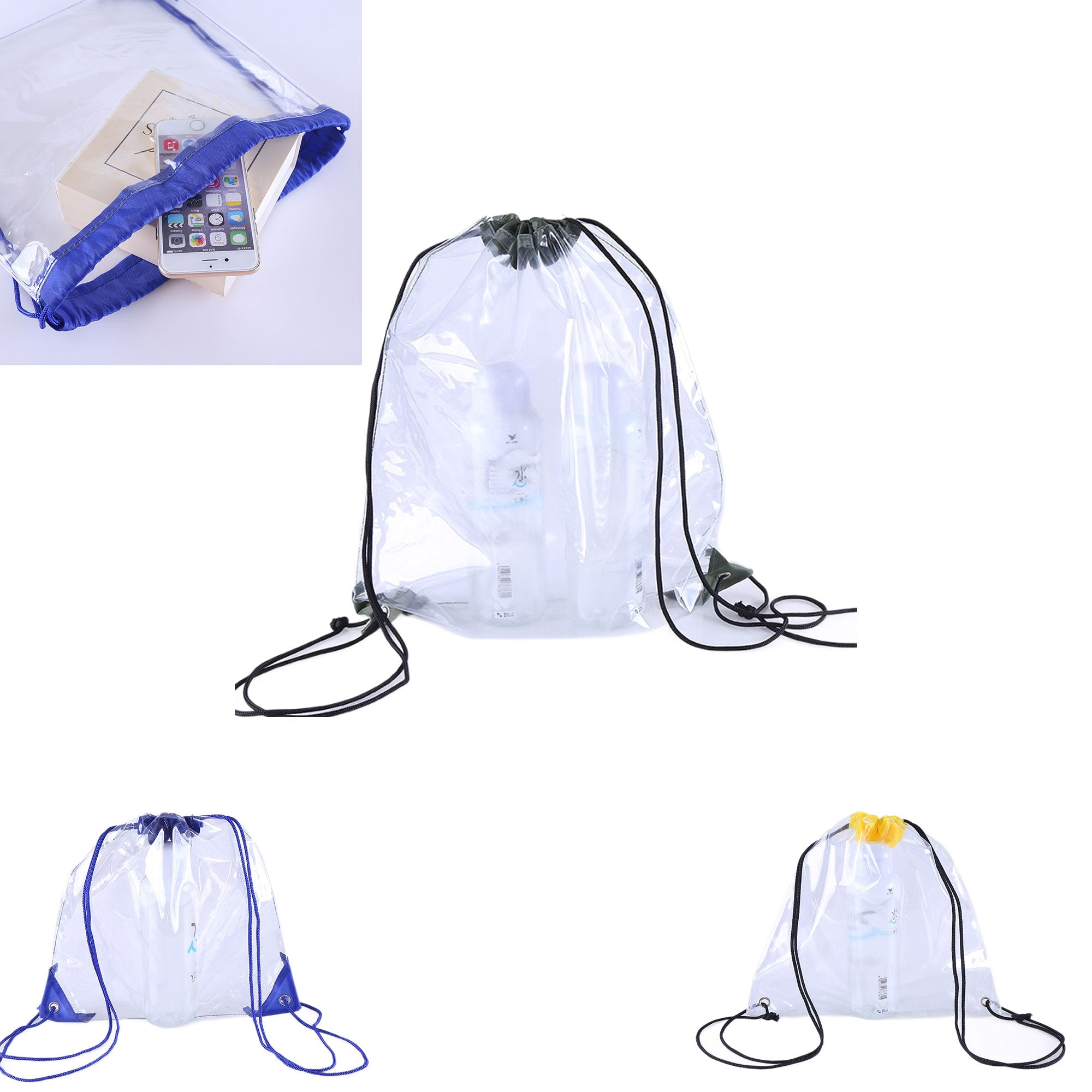 Clear Drawstring Bag