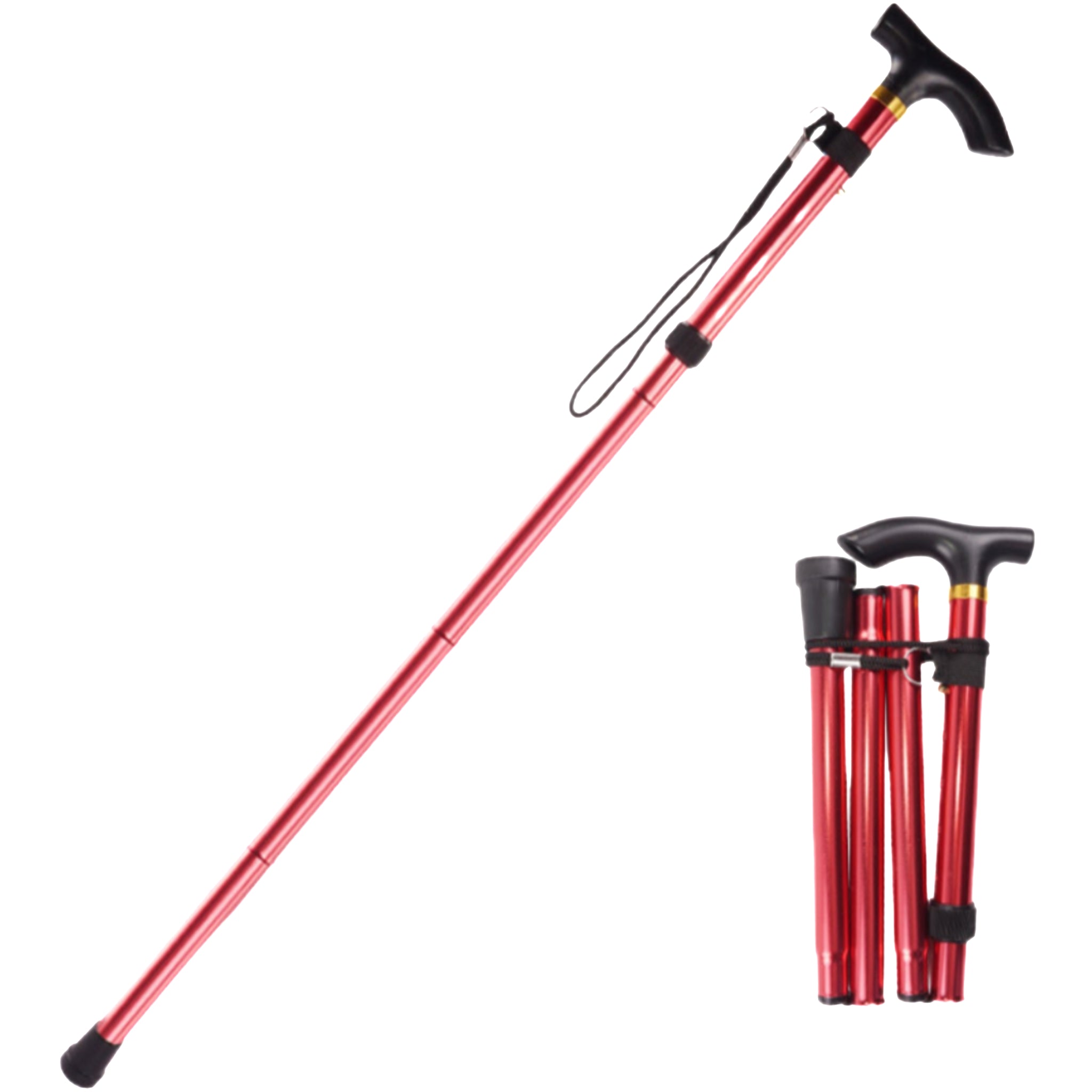 5-Section Telescopic And Foldable Hiking Poles