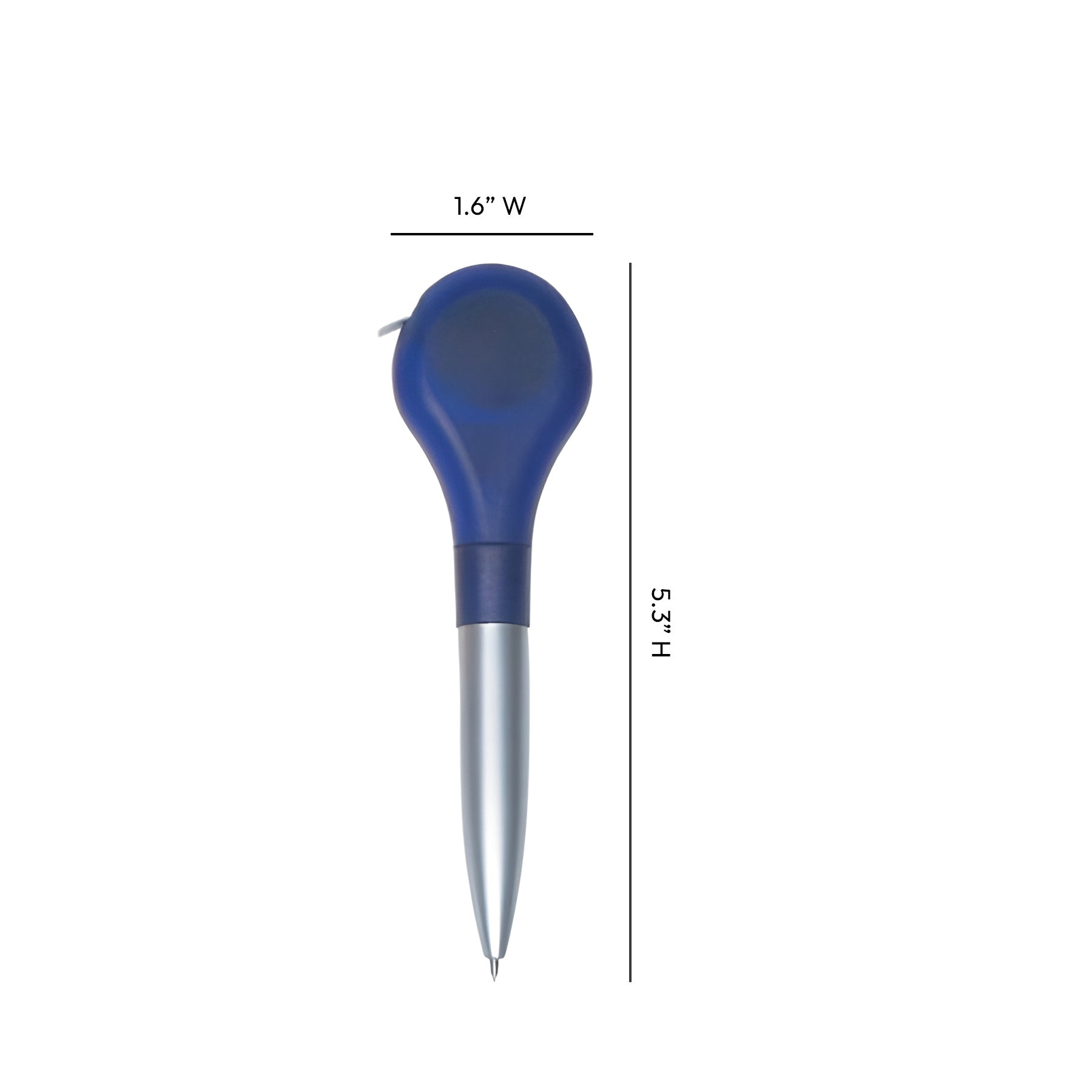 Portable Metal Ruler Ballpoint Pen