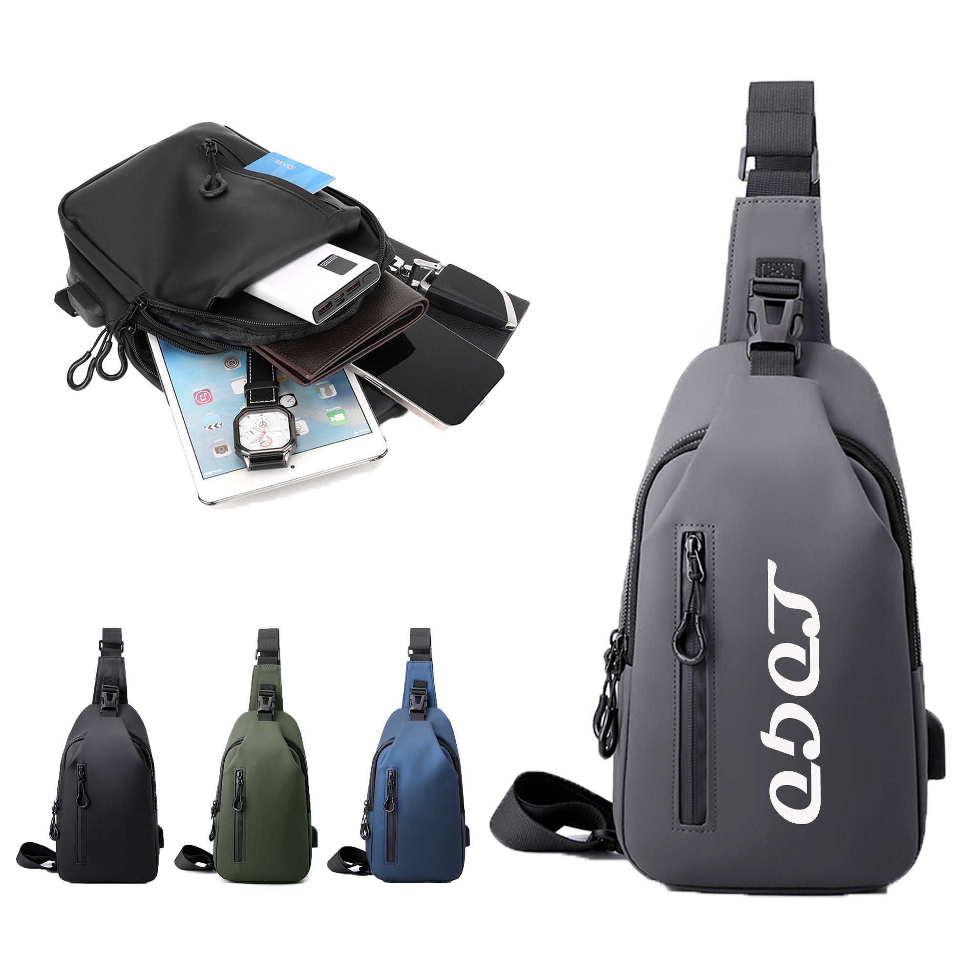 Men's Crossbody Motorcycle Chest Bag