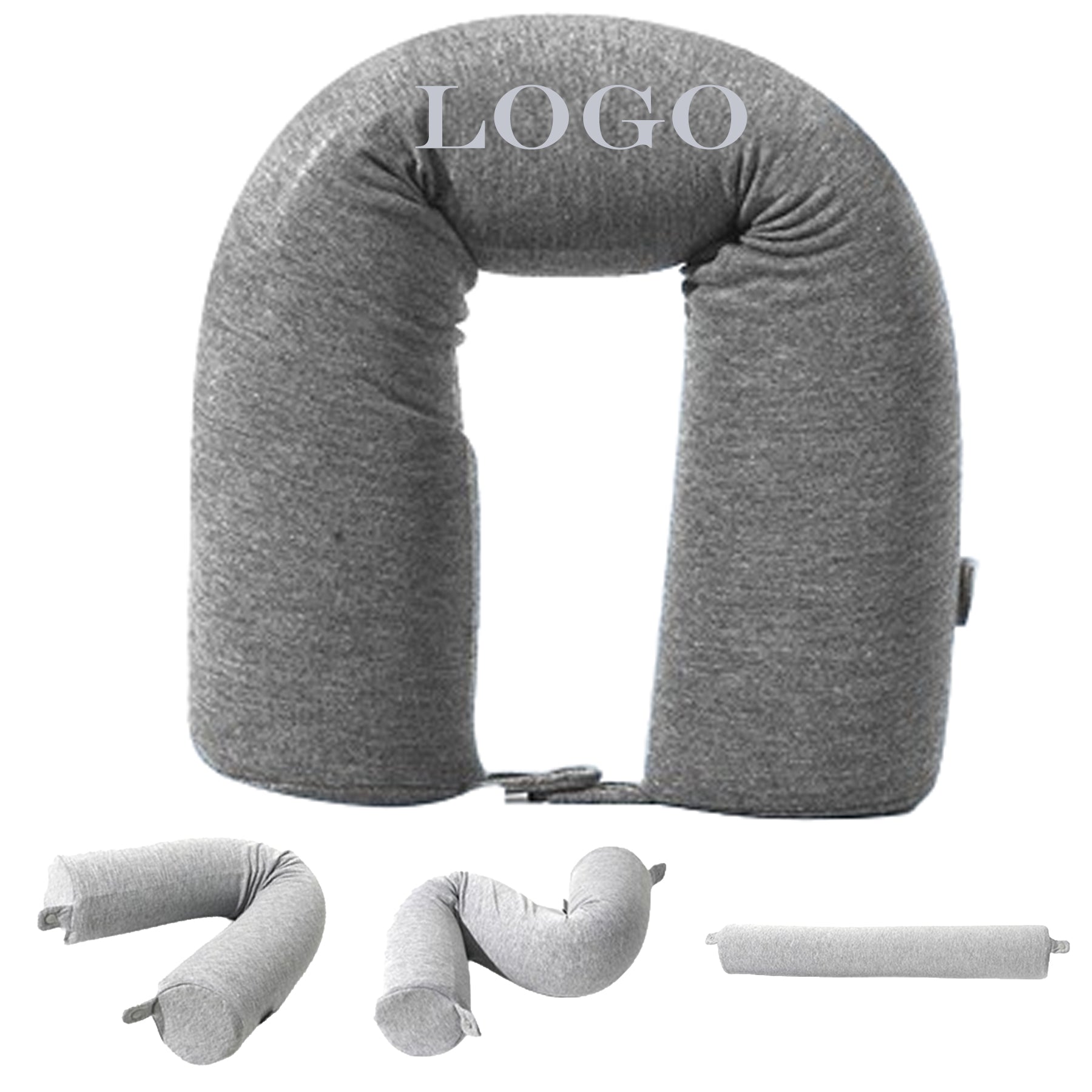 Cylindrical Latex U-Shaped Neck Pillow
