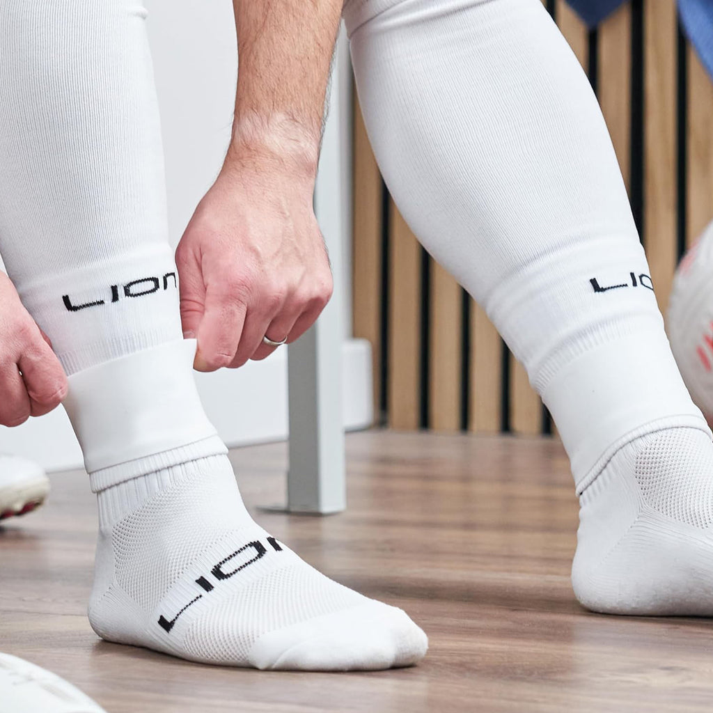 Soccer Sock Covers Anti-Slip Socks Shin Guards Leg Warmers