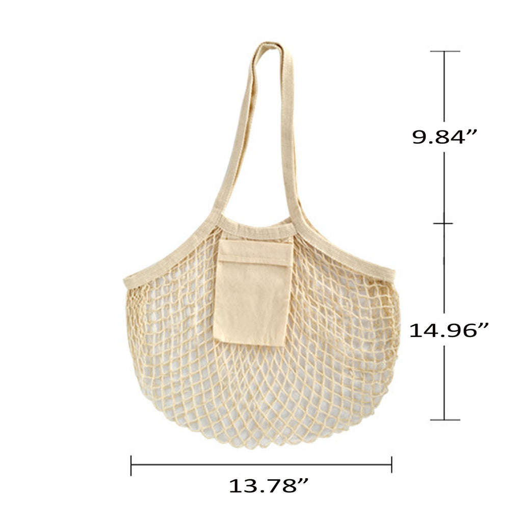 Cotton Net Bag With Long Handle String