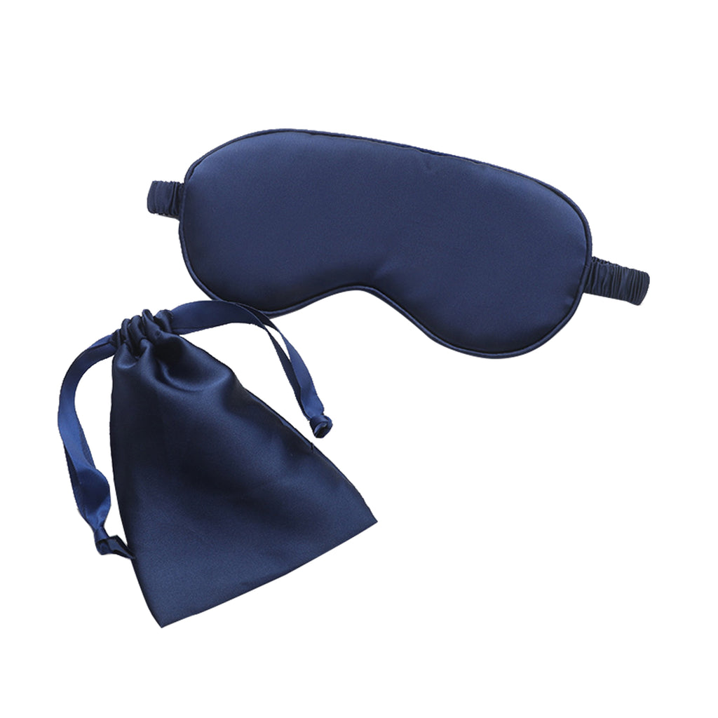 Imitation Silk Storage Eye Mask Cloth Bag Two-Piece Set