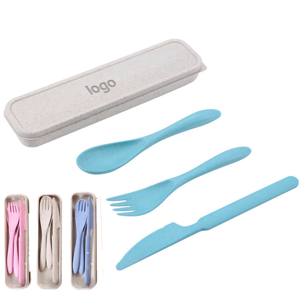 Portable Pvc Straw Tableware Set