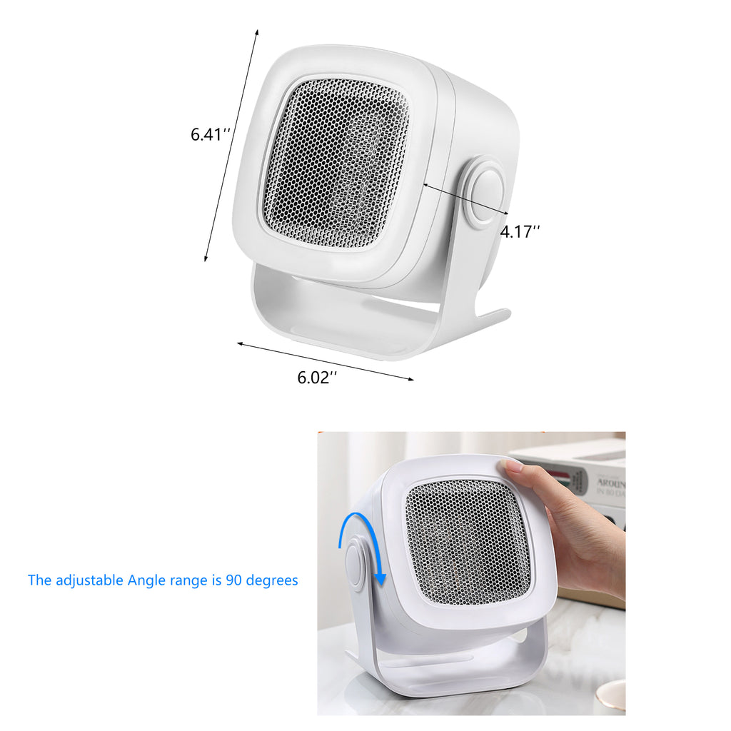 Space Portable Heater Overheating Protection Low Consumption