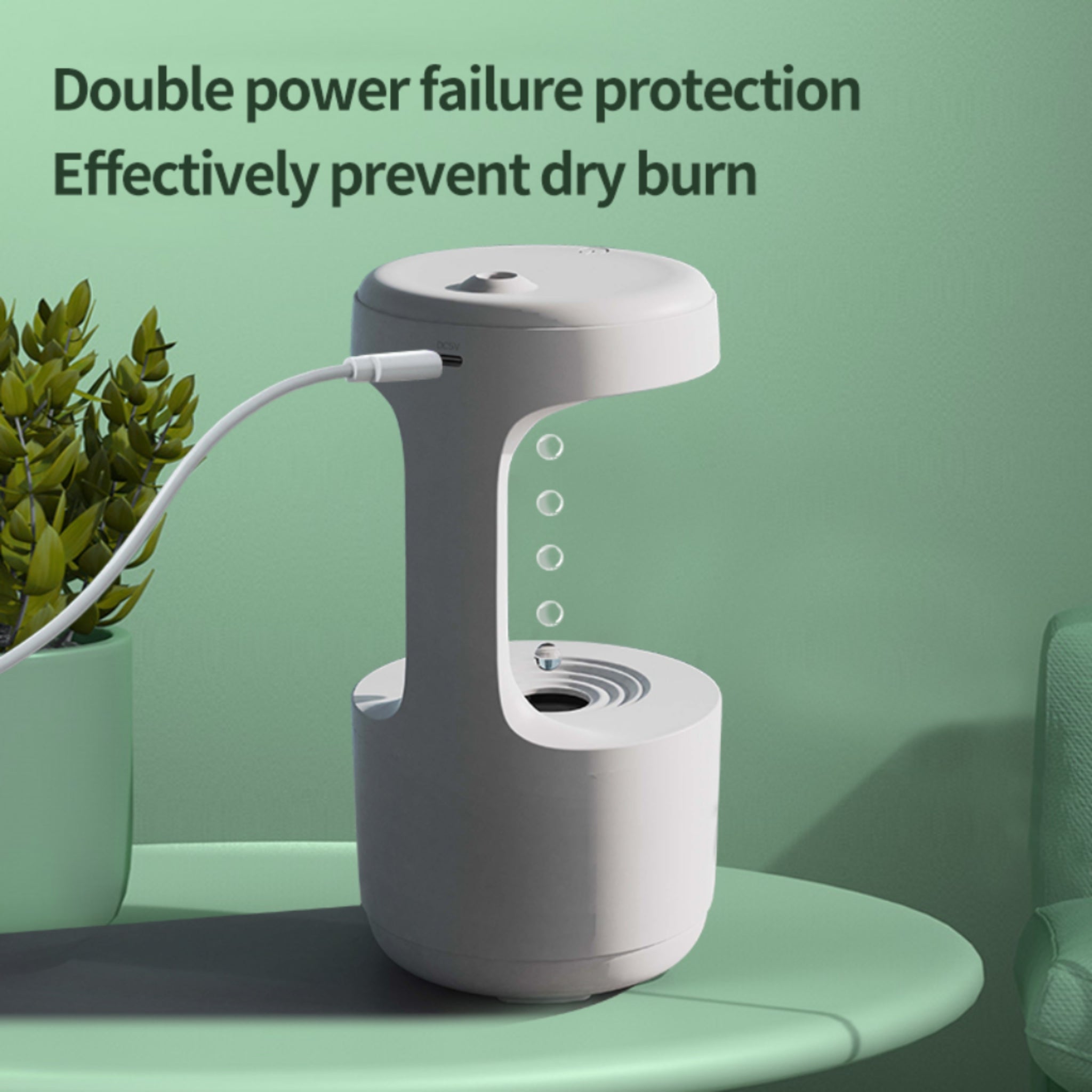 27Oz Reverse Flow Humidifier For Bedside Night Use