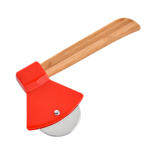 Axe Pizza Cutter With Wooden Handle
