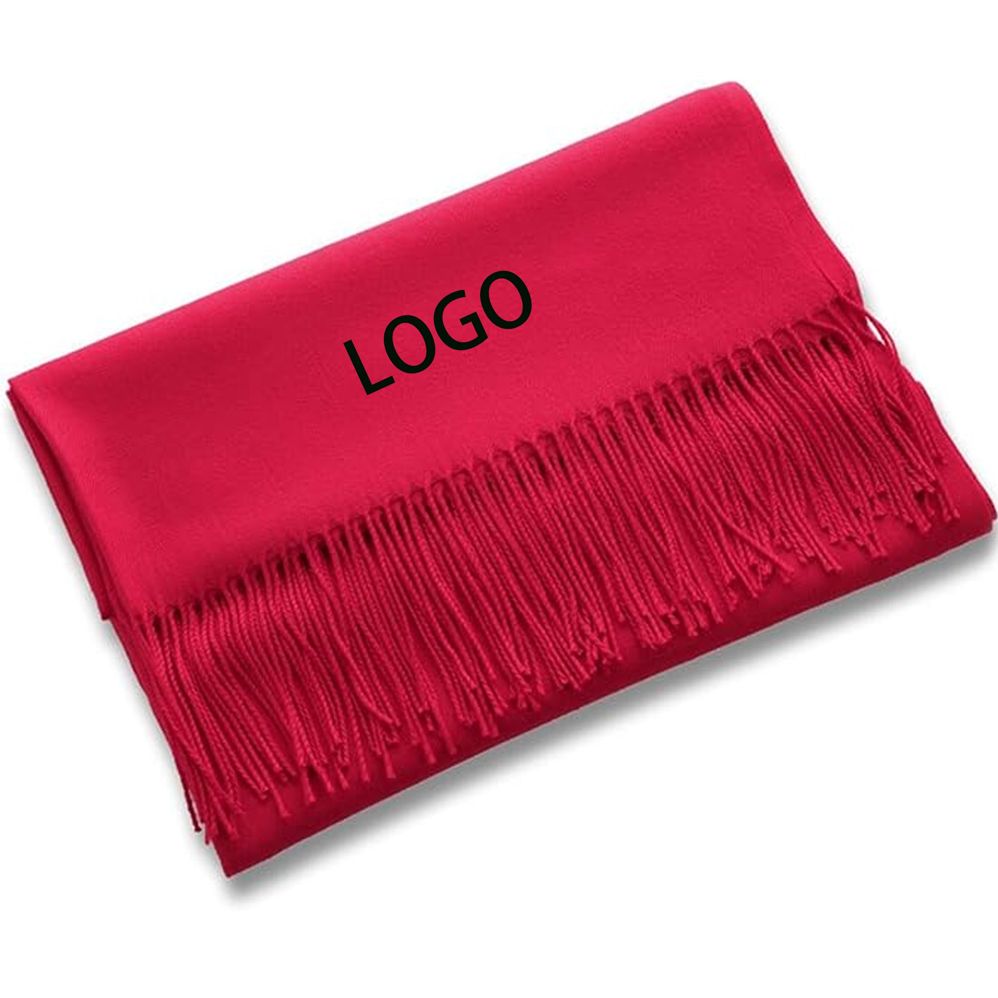 Cashmere Scarf With Fringed Edges